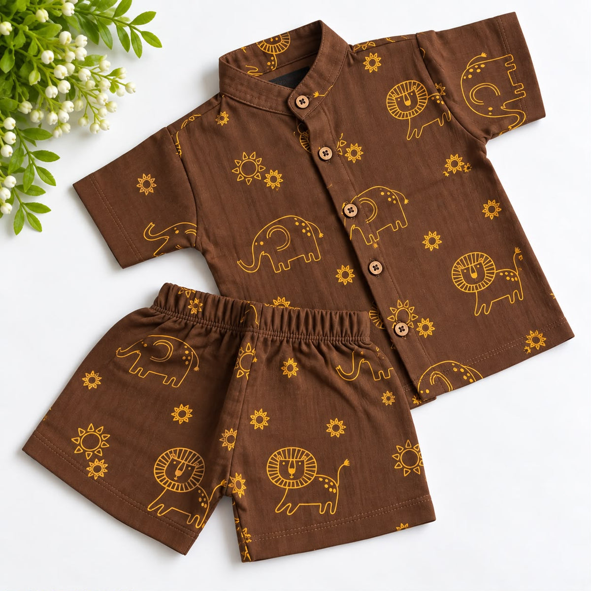 Muslin Double Layer Shorts Set DL01