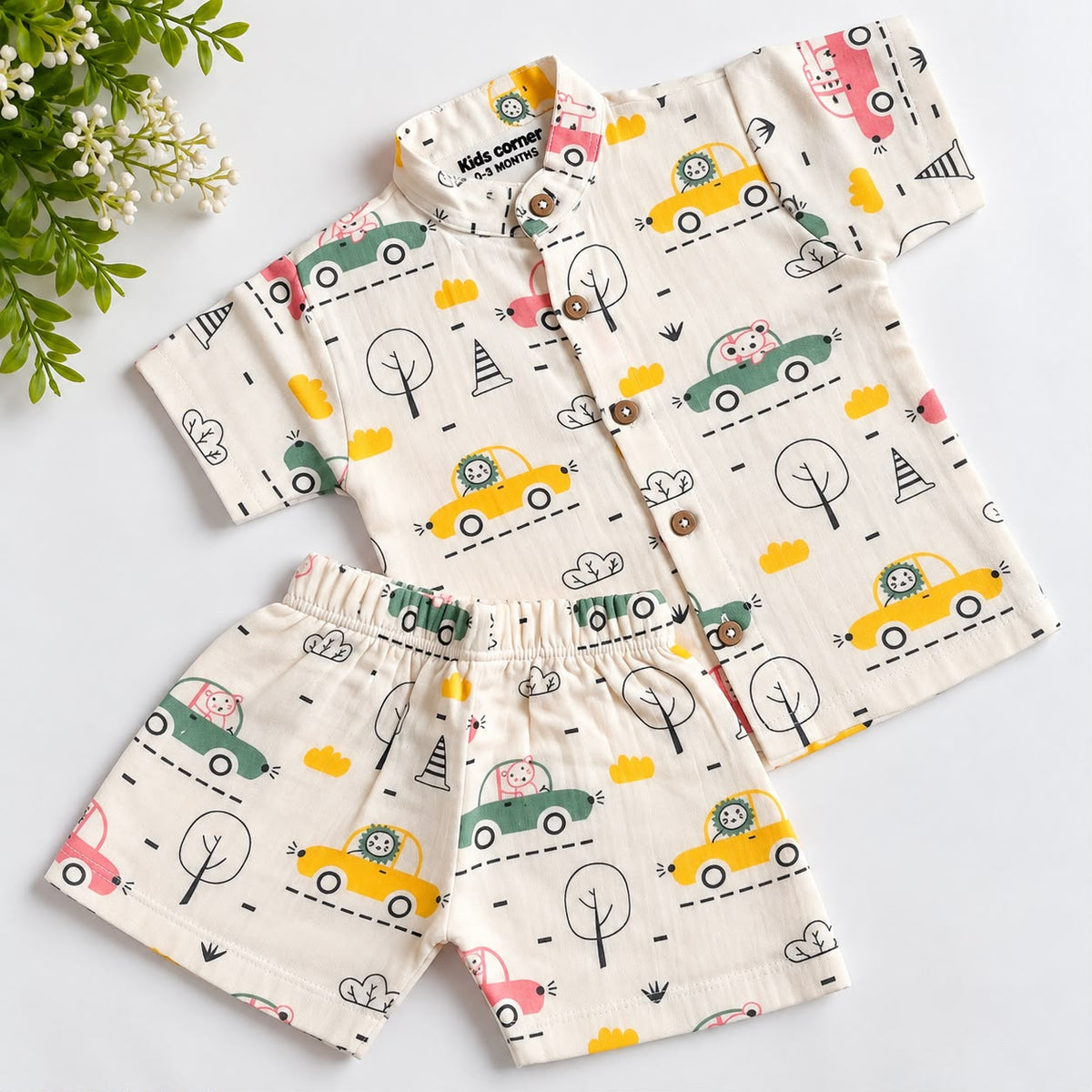 Muslin Double Layer Shorts Set DL01