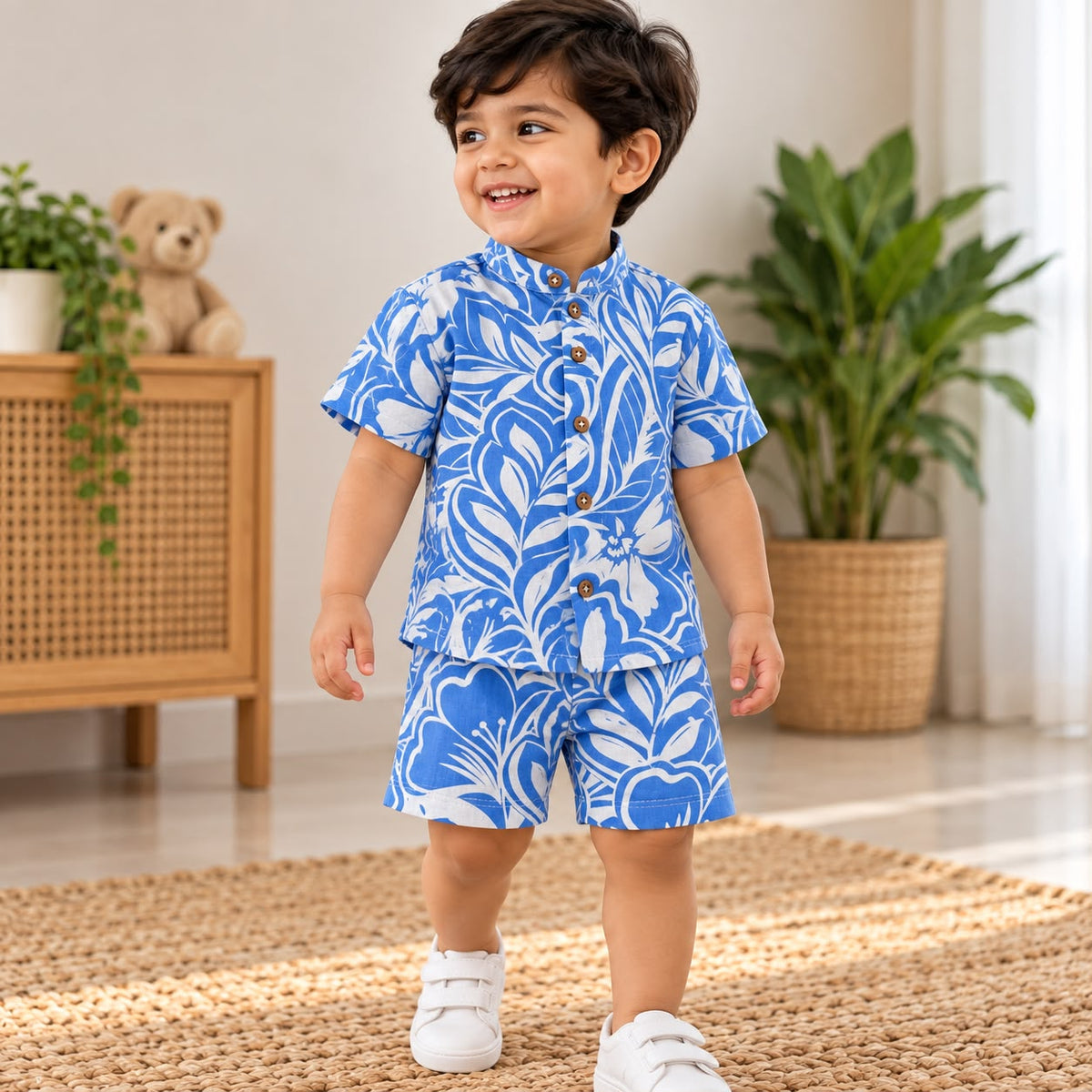 Muslin Double Layer Shorts Set DL01