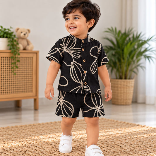 Muslin Double Layer Shorts Set DL01