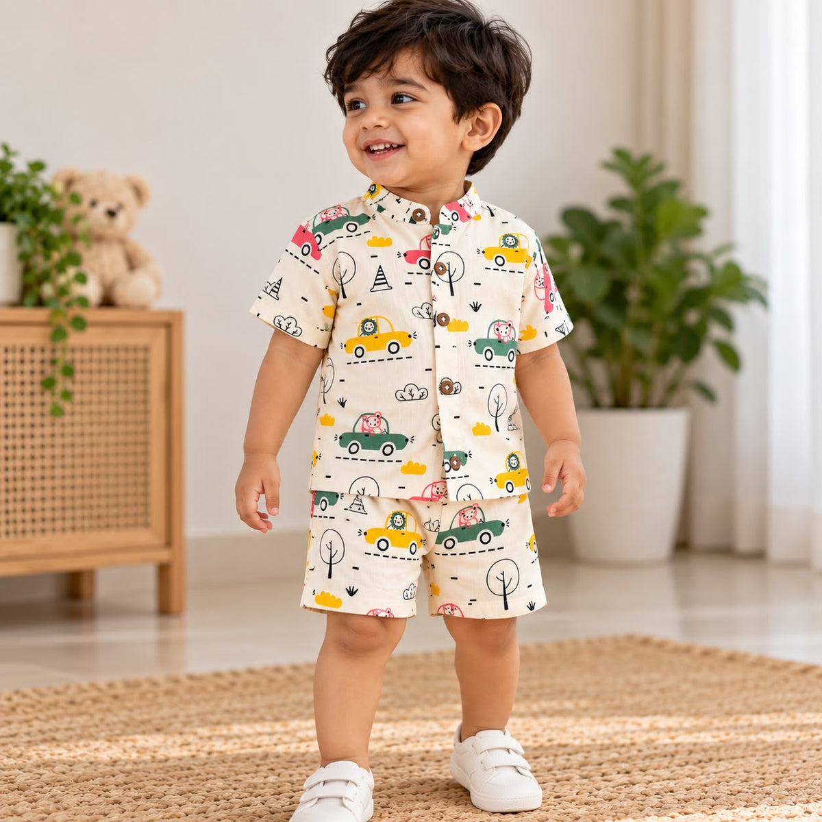 Muslin Double Layer Shorts Set DL01