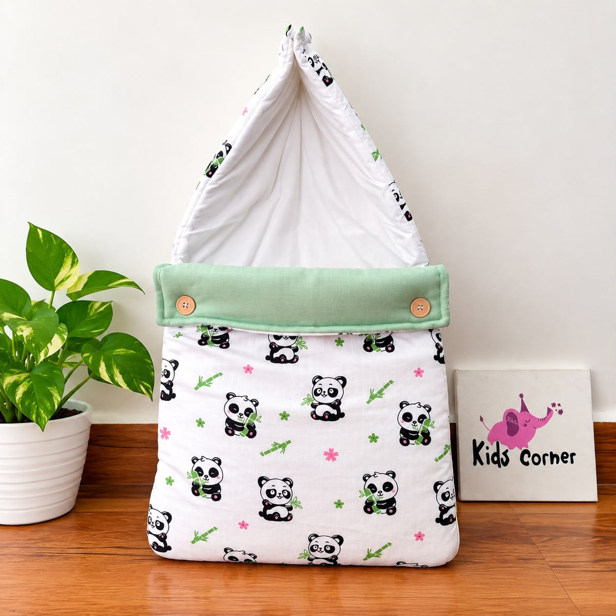 Premium Muslin Baby Carry Bed ( Panda ) MN01