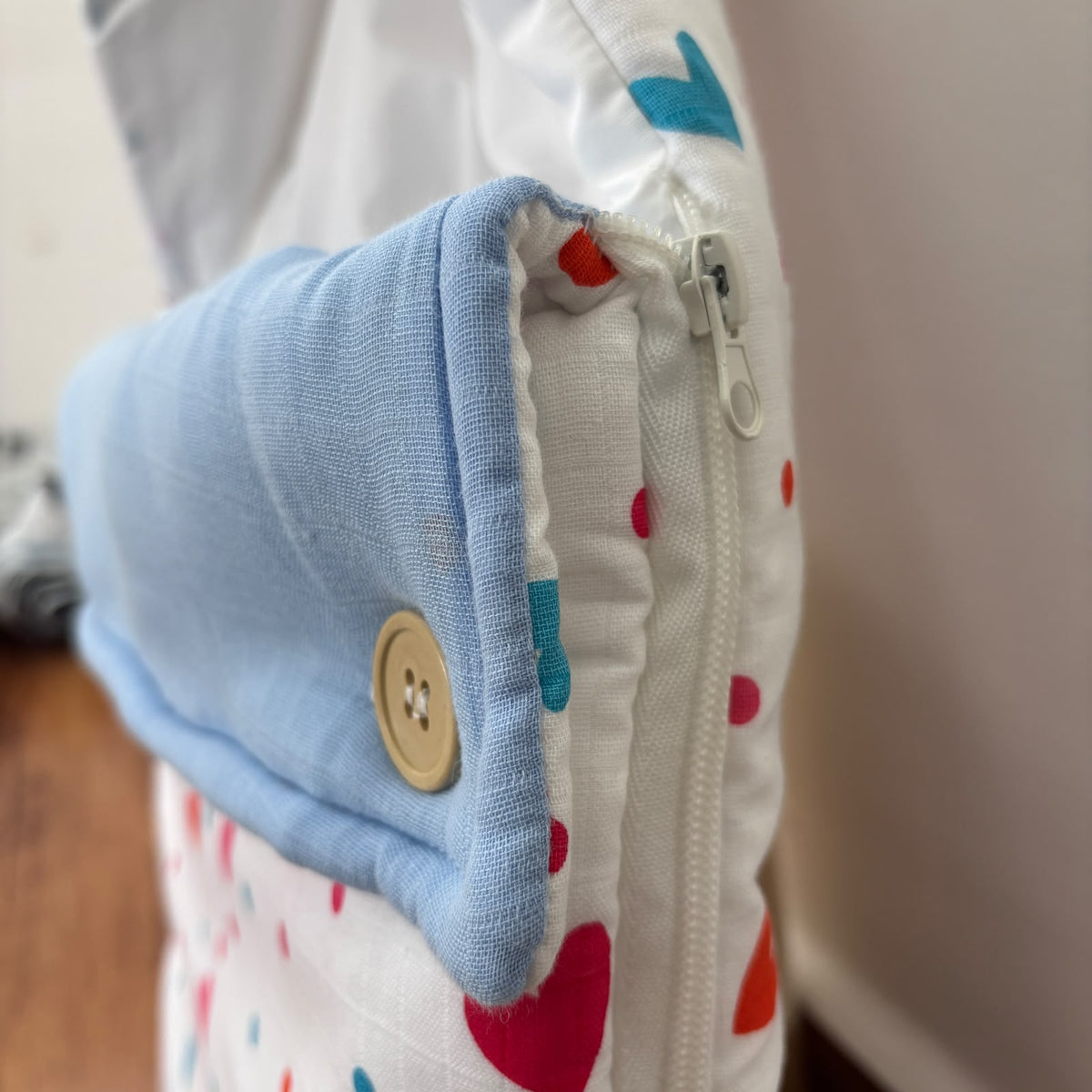 Premium Muslin Baby Carry Bed ( Heart ) MN01