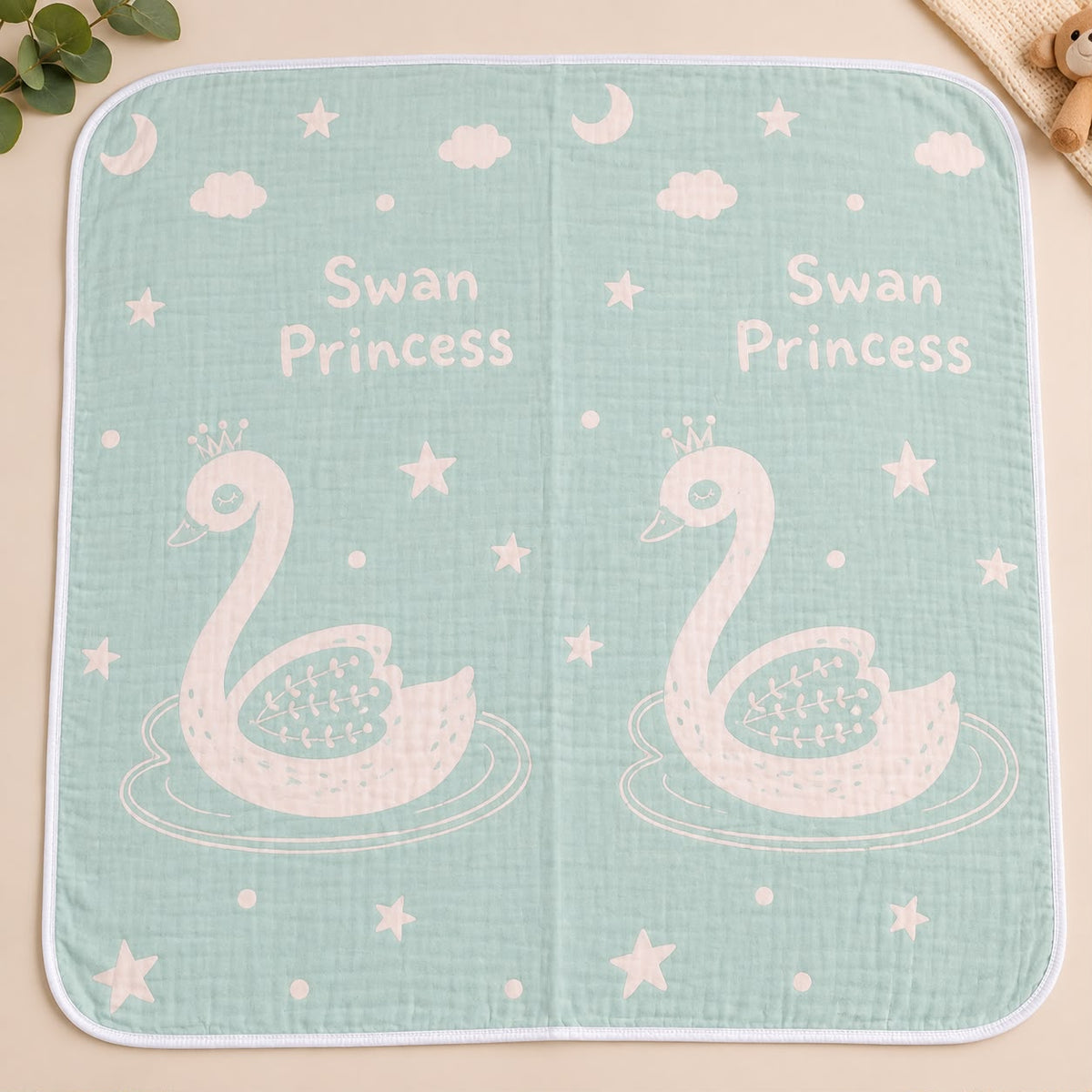 12 Layer Muslin Baby Blanket MN01 ( Green )
