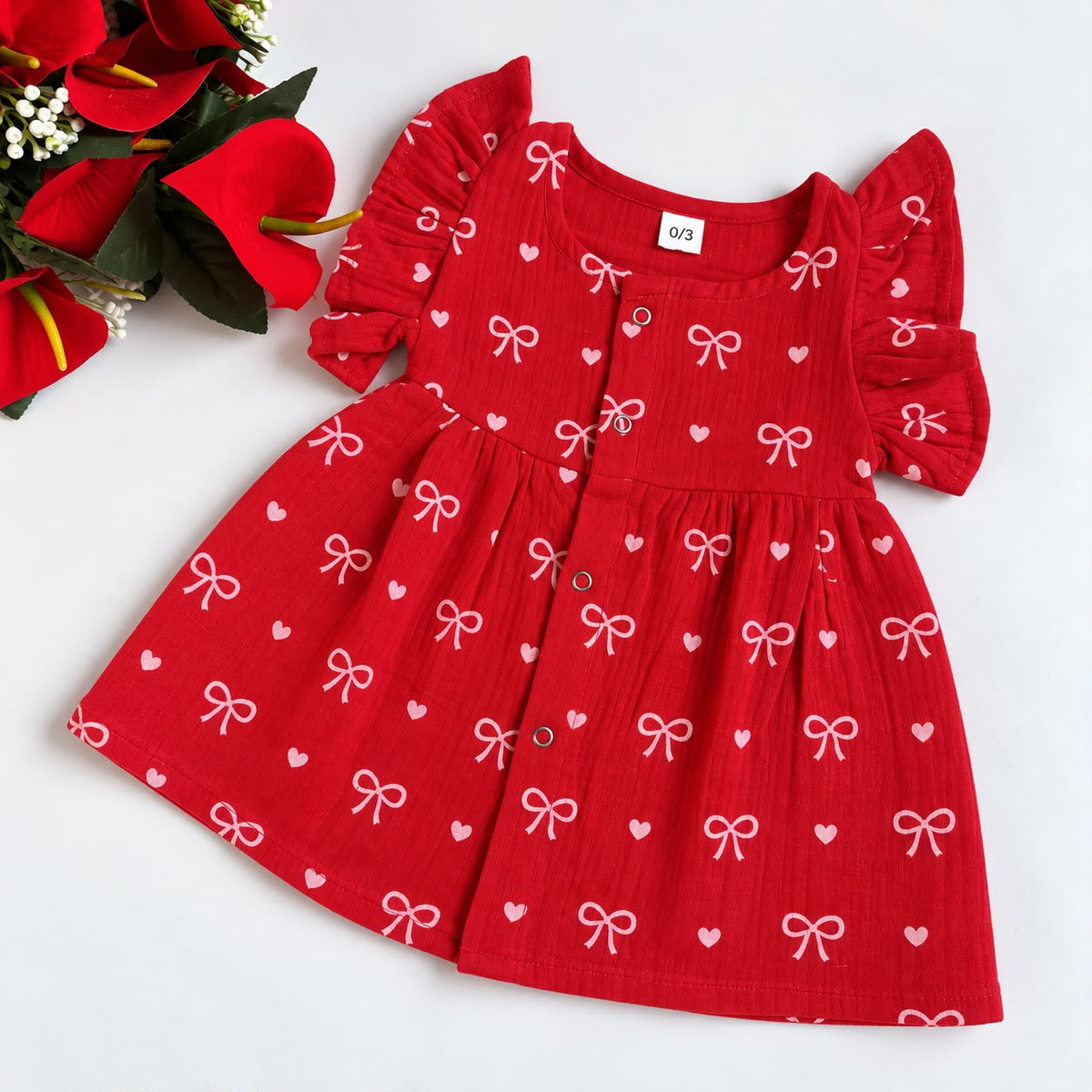 Muslin Frocks Front Open Button MN01