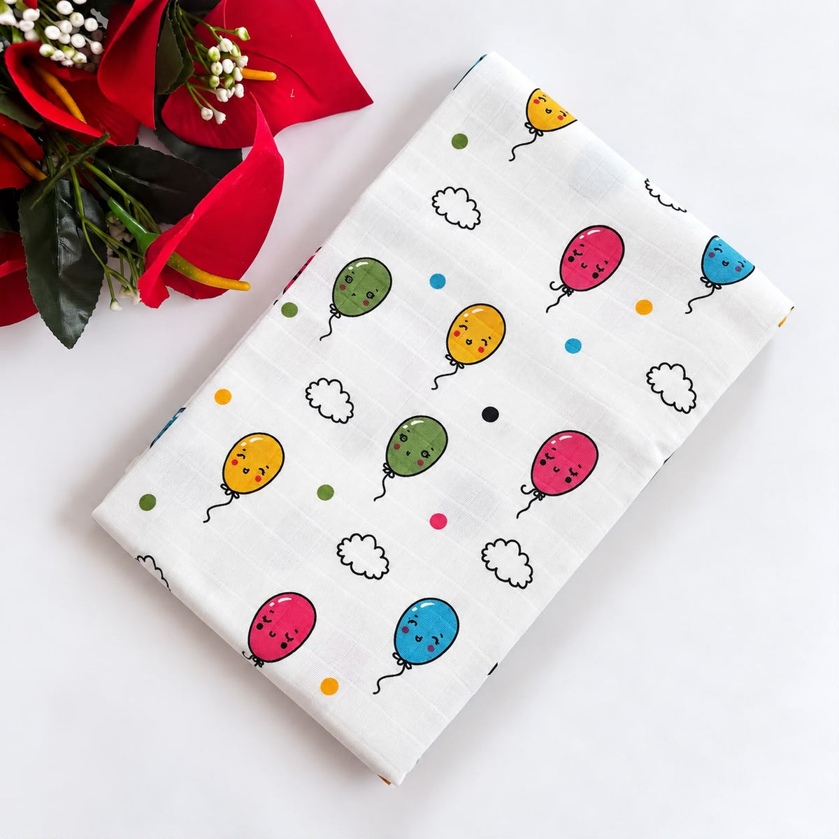 Muslin Swaddle Size 100 * 100 cm MN01 ( Balloon )