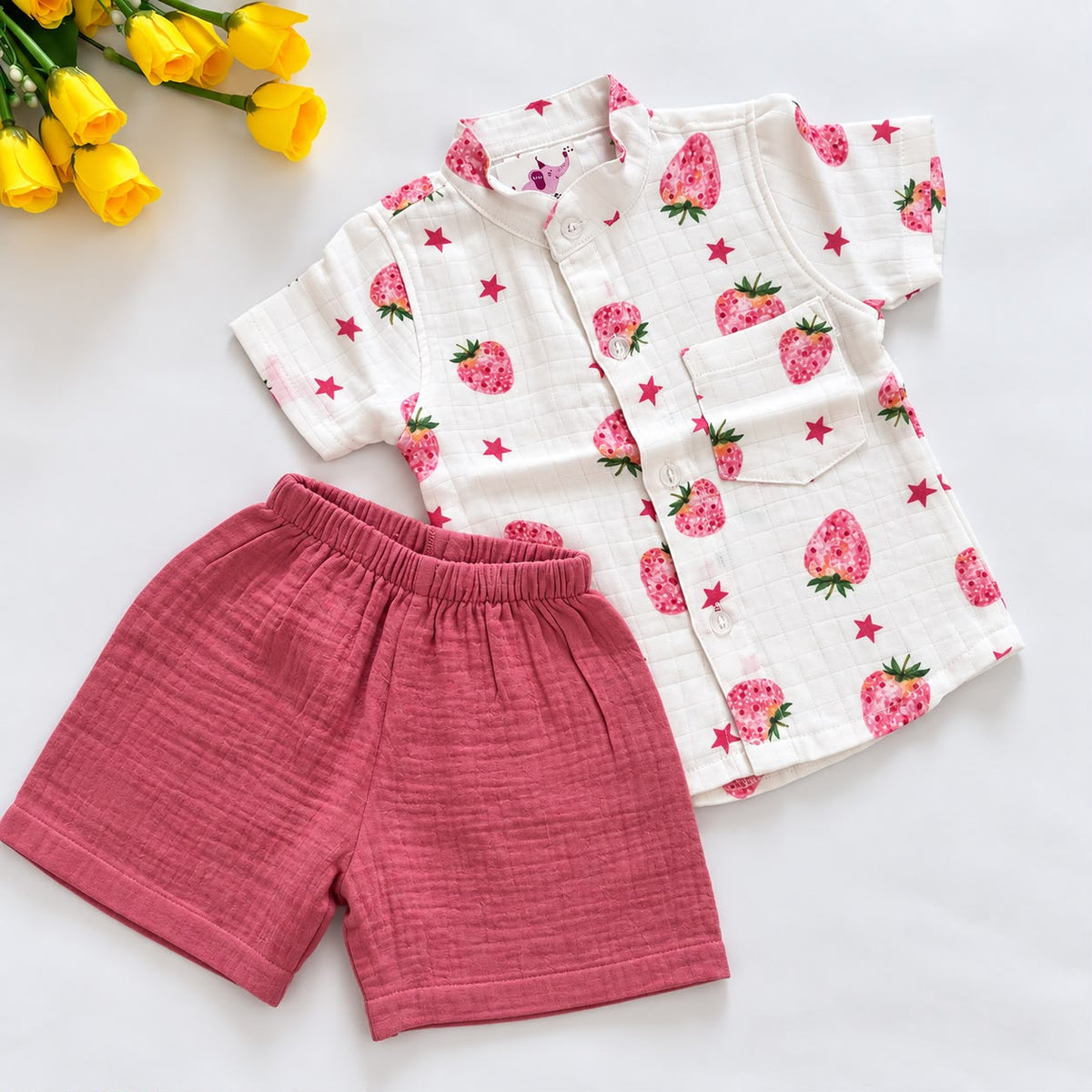 Muslin Double Layer Shorts Set DL01
