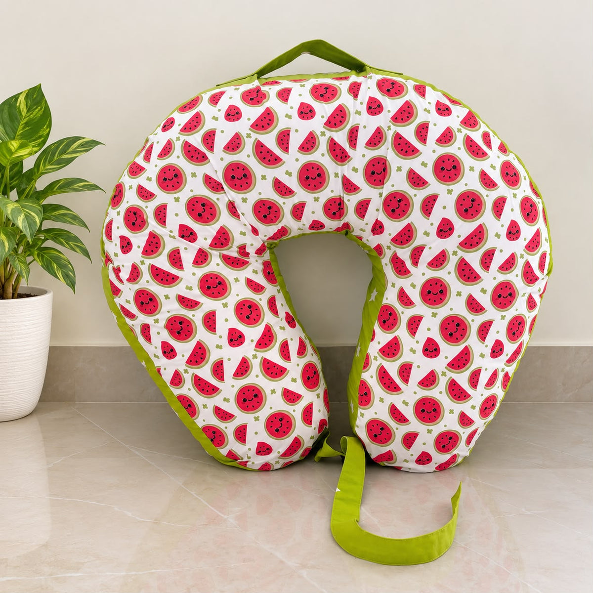 Ilavam Panju ( Kapok ) Feeding Pillow Watermelon Print  MN01