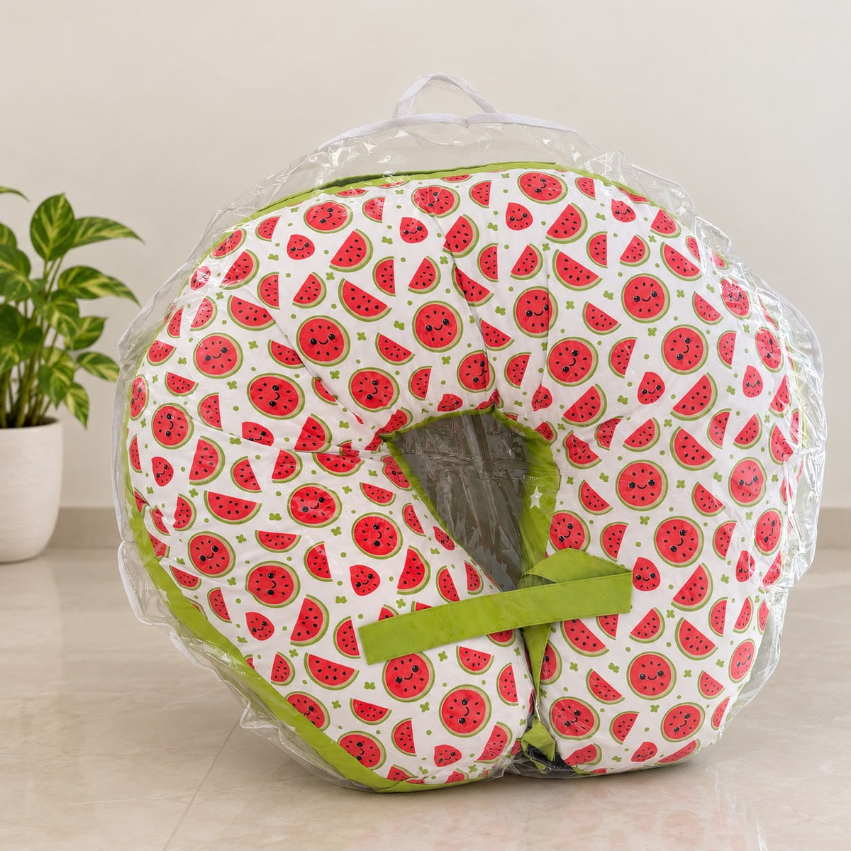 Ilavam Panju ( Kapok ) Feeding Pillow Watermelon Print  MN01