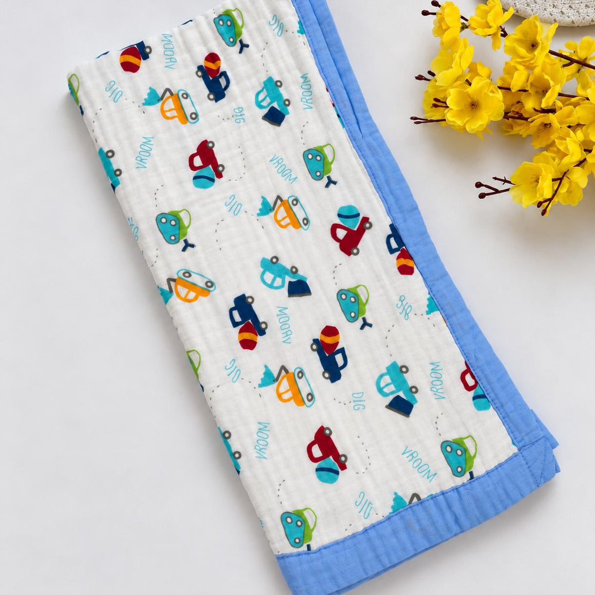 Crinkled Muslin 6 layer Blanket MN01
