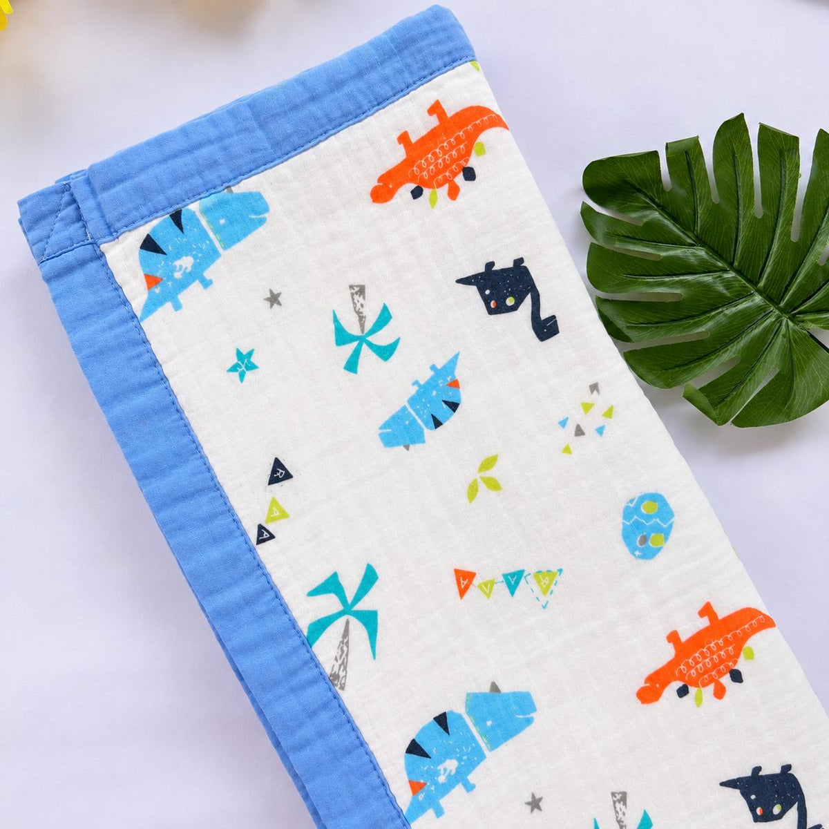 Crinkled Muslin 6 layer Blanket MN01