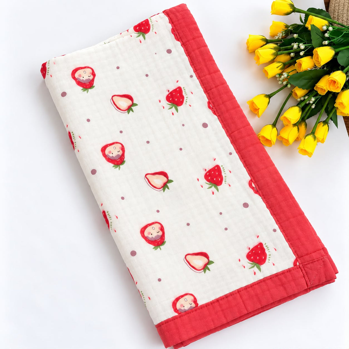 Crinkled Muslin 6 layer Blanket MN01
