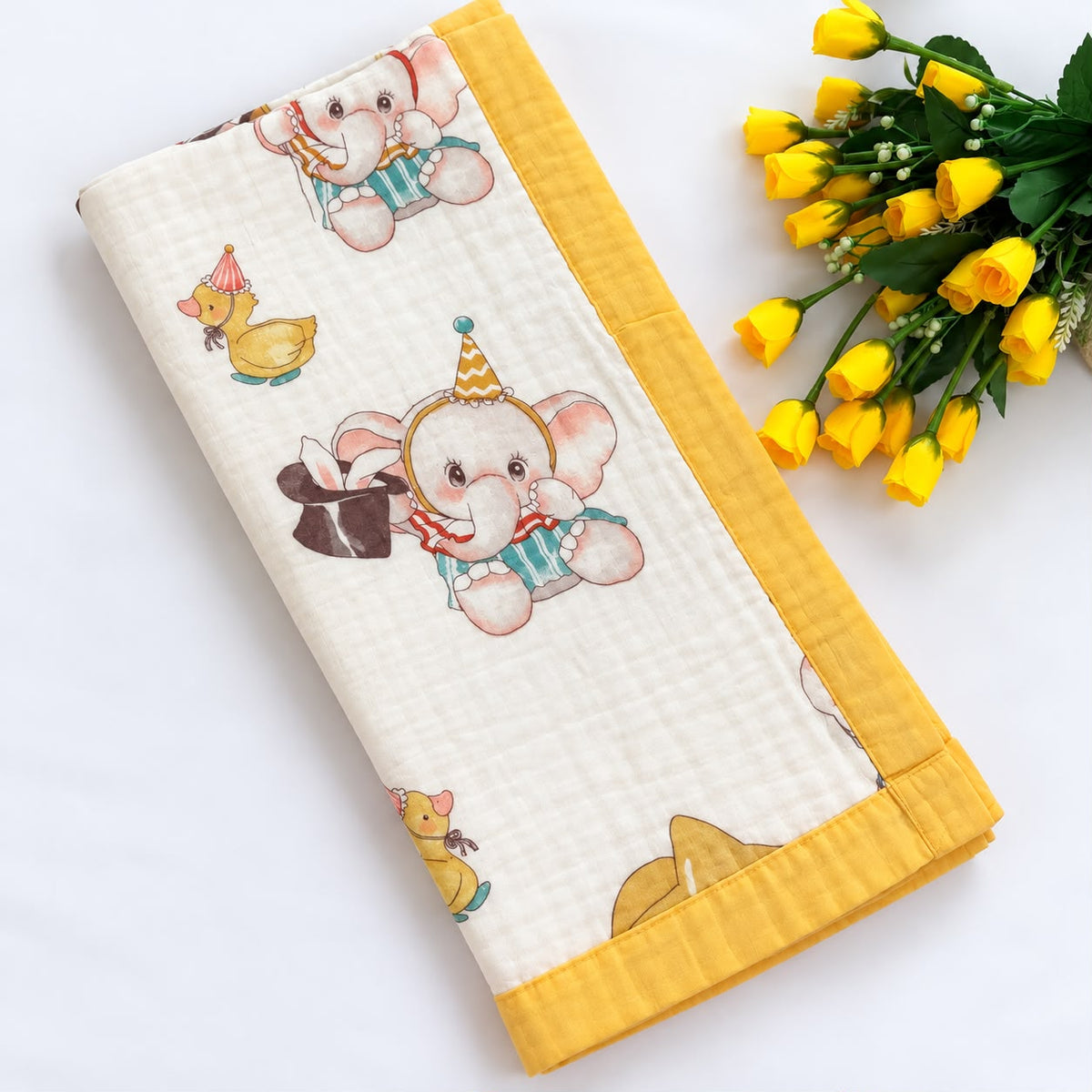 Crinkled Muslin 6 layer Blanket MN01