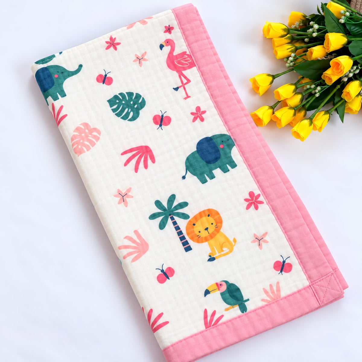 Crinkled Muslin 6 layer Blanket MN01