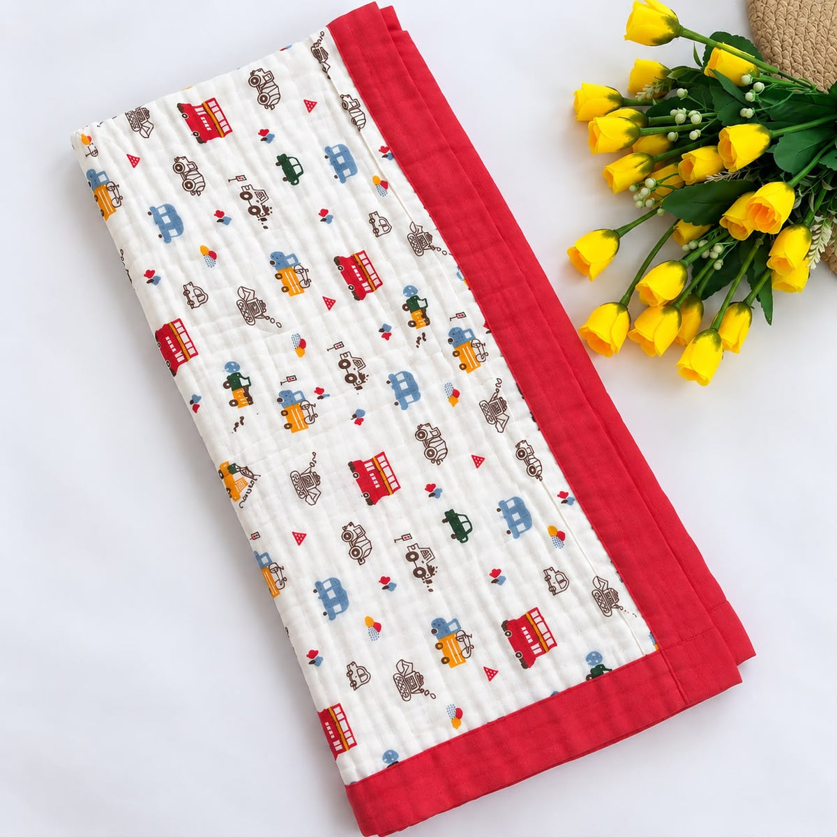 Crinkled Muslin 6 layer Blanket MN01