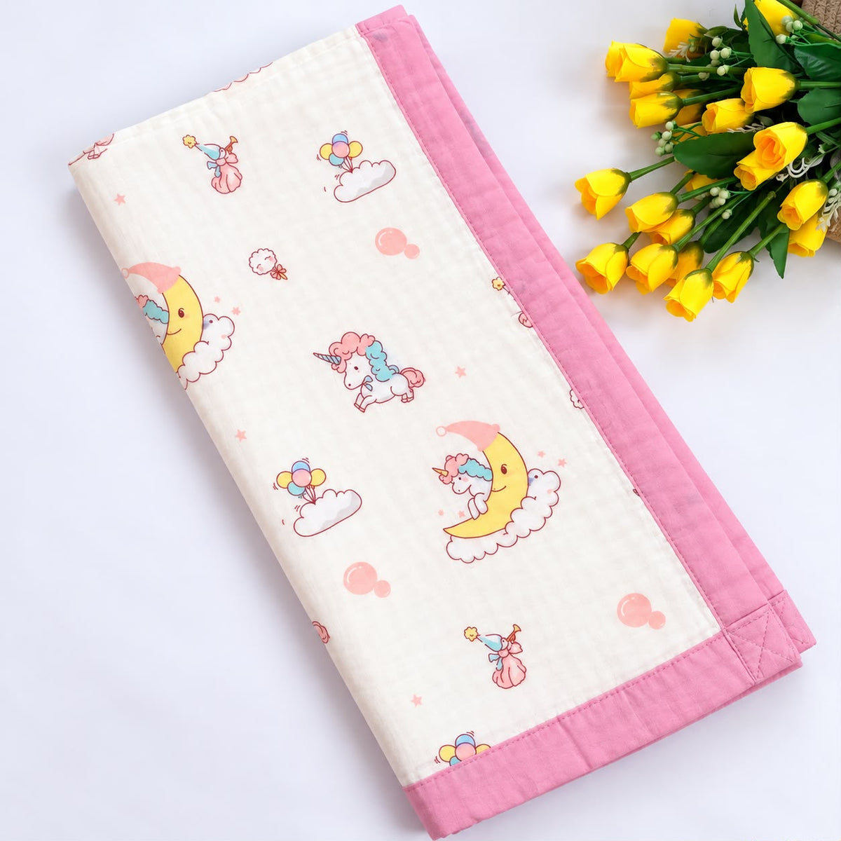 Crinkled Muslin 6 layer Blanket MN01