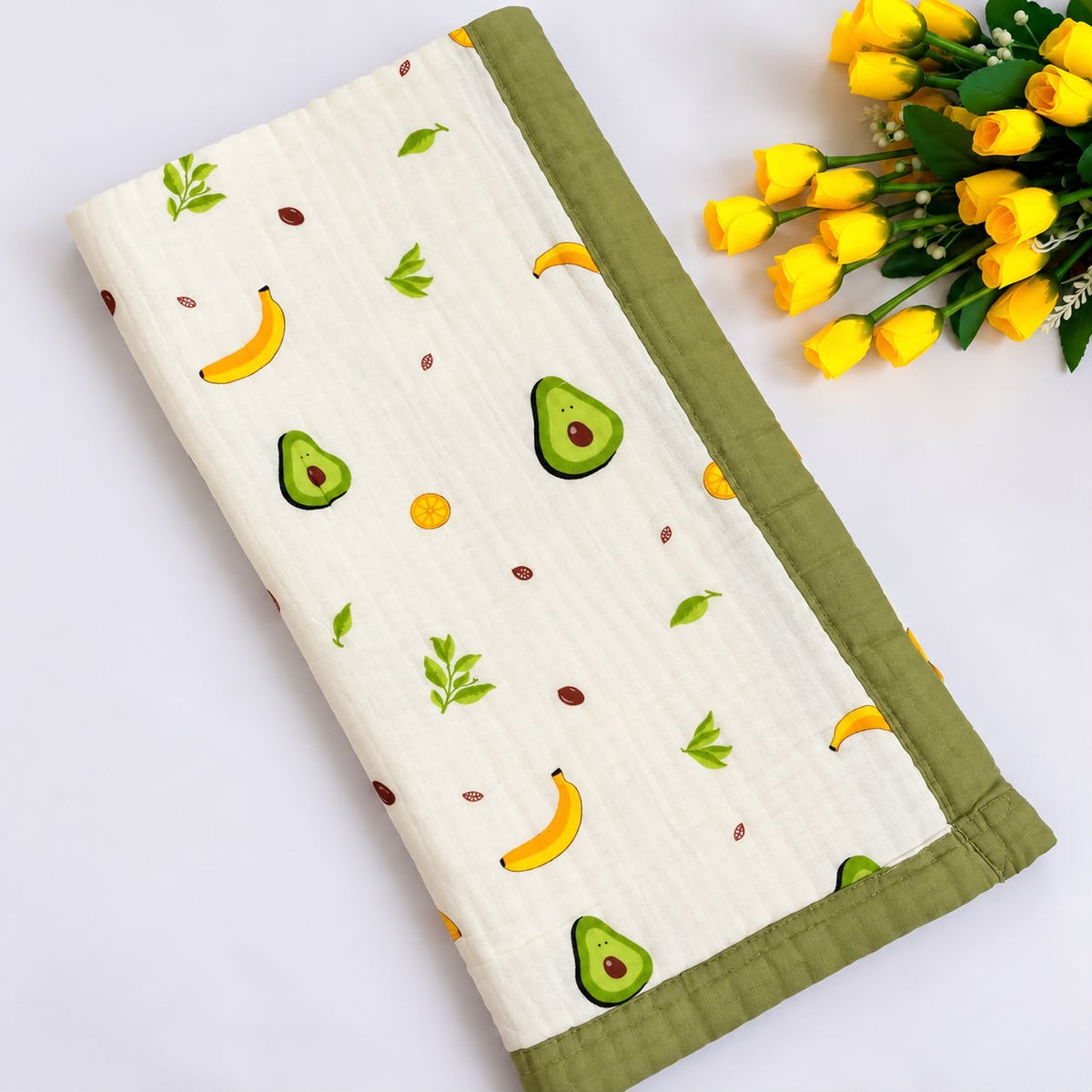 Crinkled Muslin 6 layer Blanket MN01