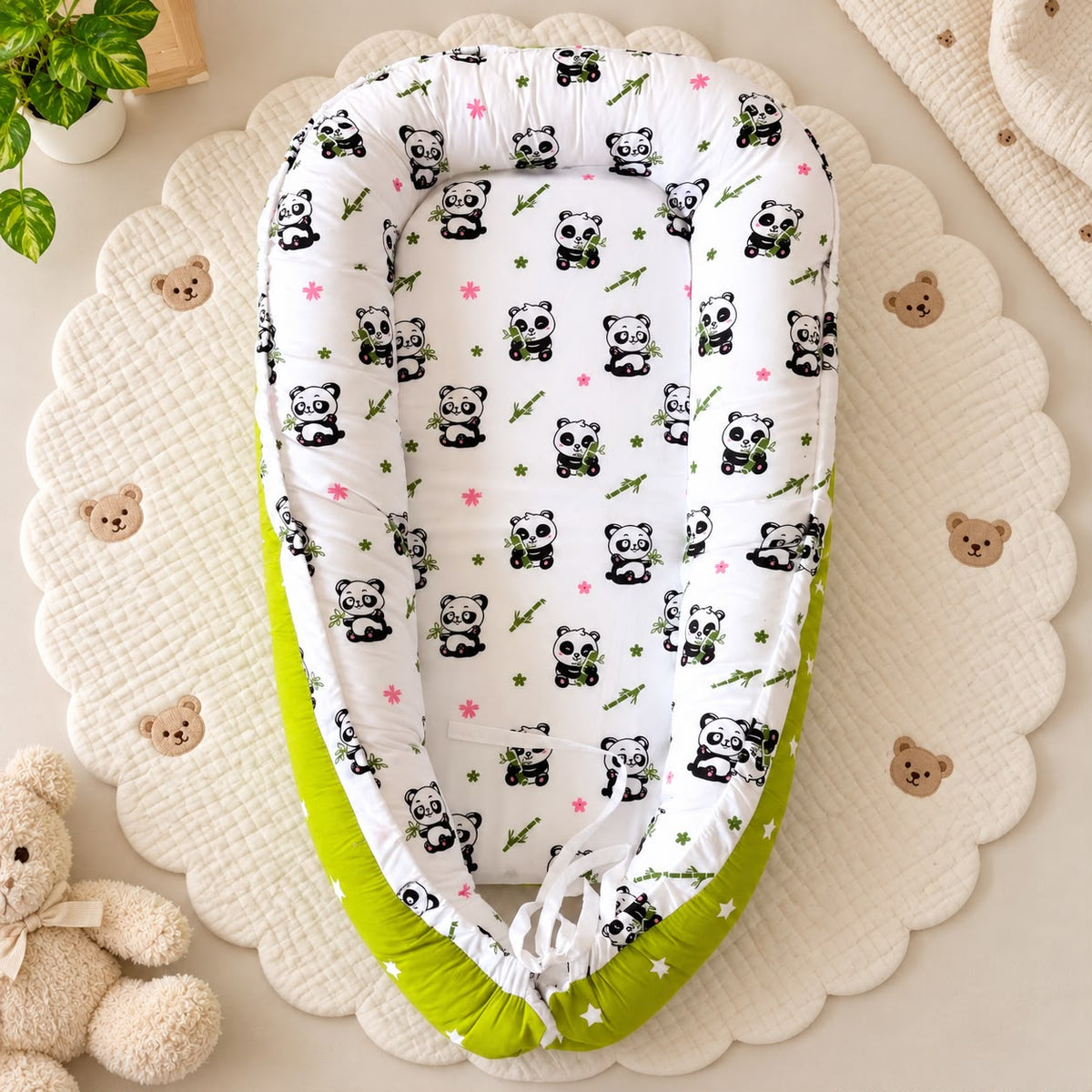 Premium Baby Nest With Removable Covers  MN01 ( Panda )