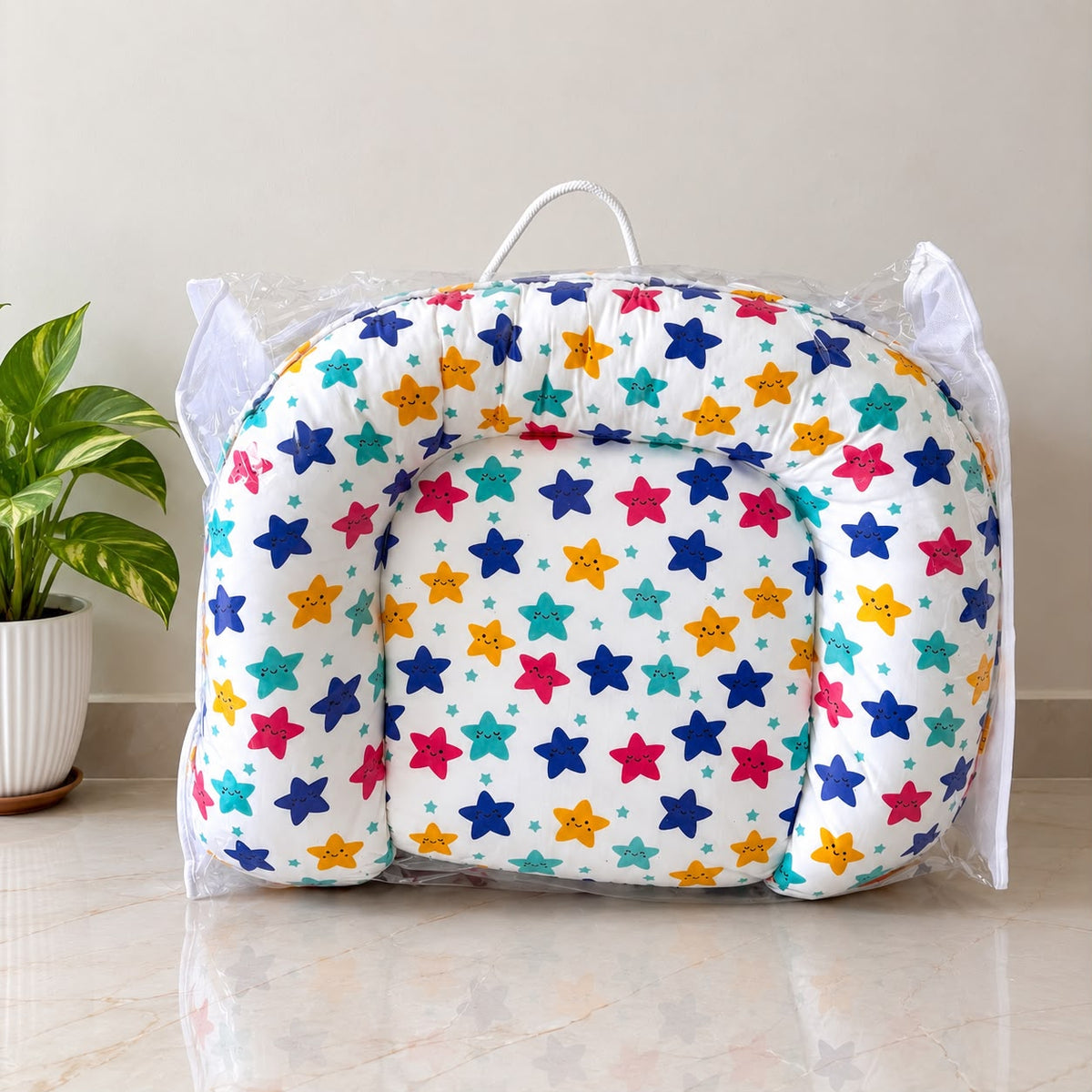 Premium Baby Nest With Removable Covers  MN01 ( Star  )