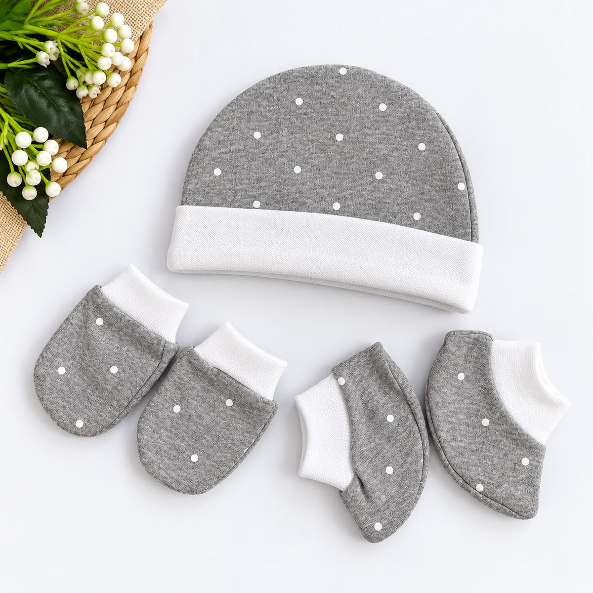 Cap Mitten and Booties Set MN01