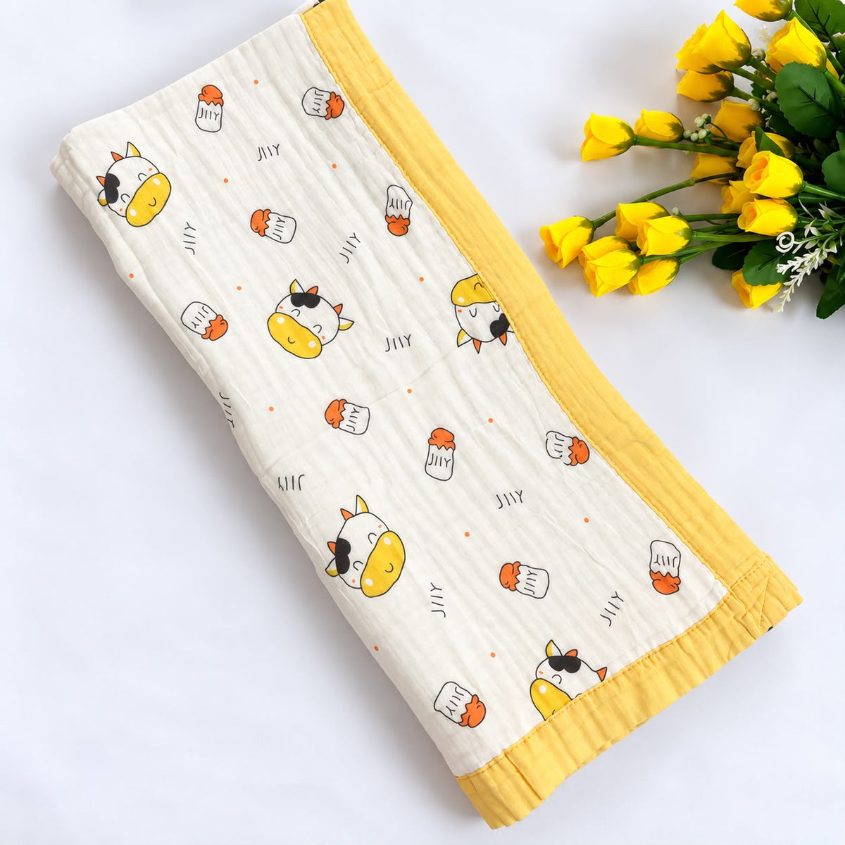 Crinkled Muslin 6 layer Blanket MN01