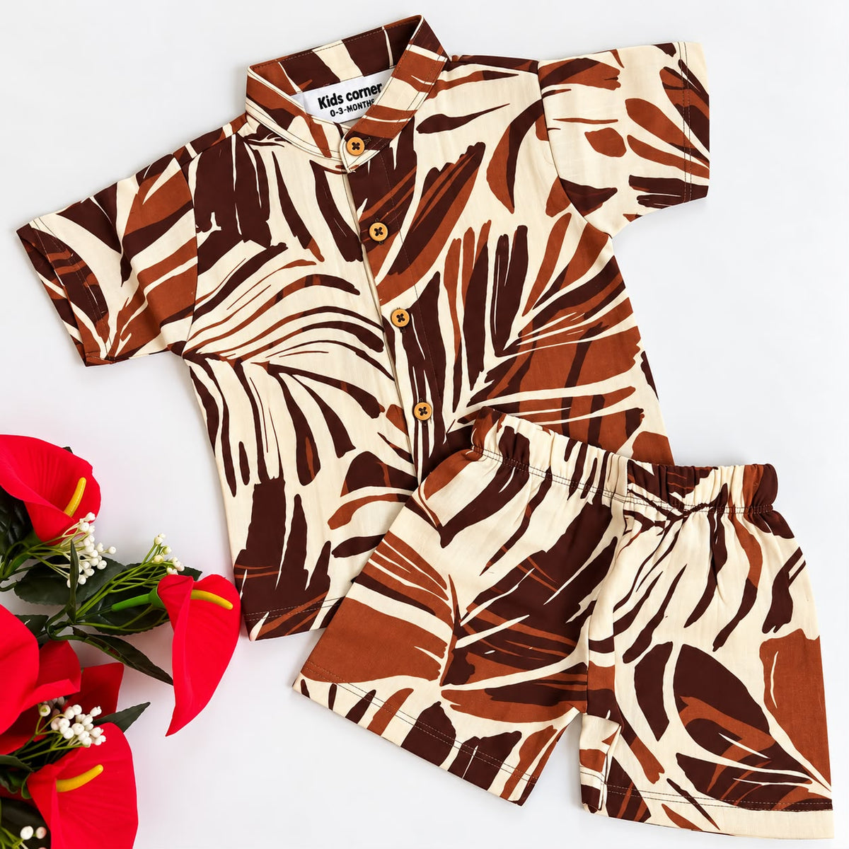 Muslin Double Layer Shorts Set DL01
