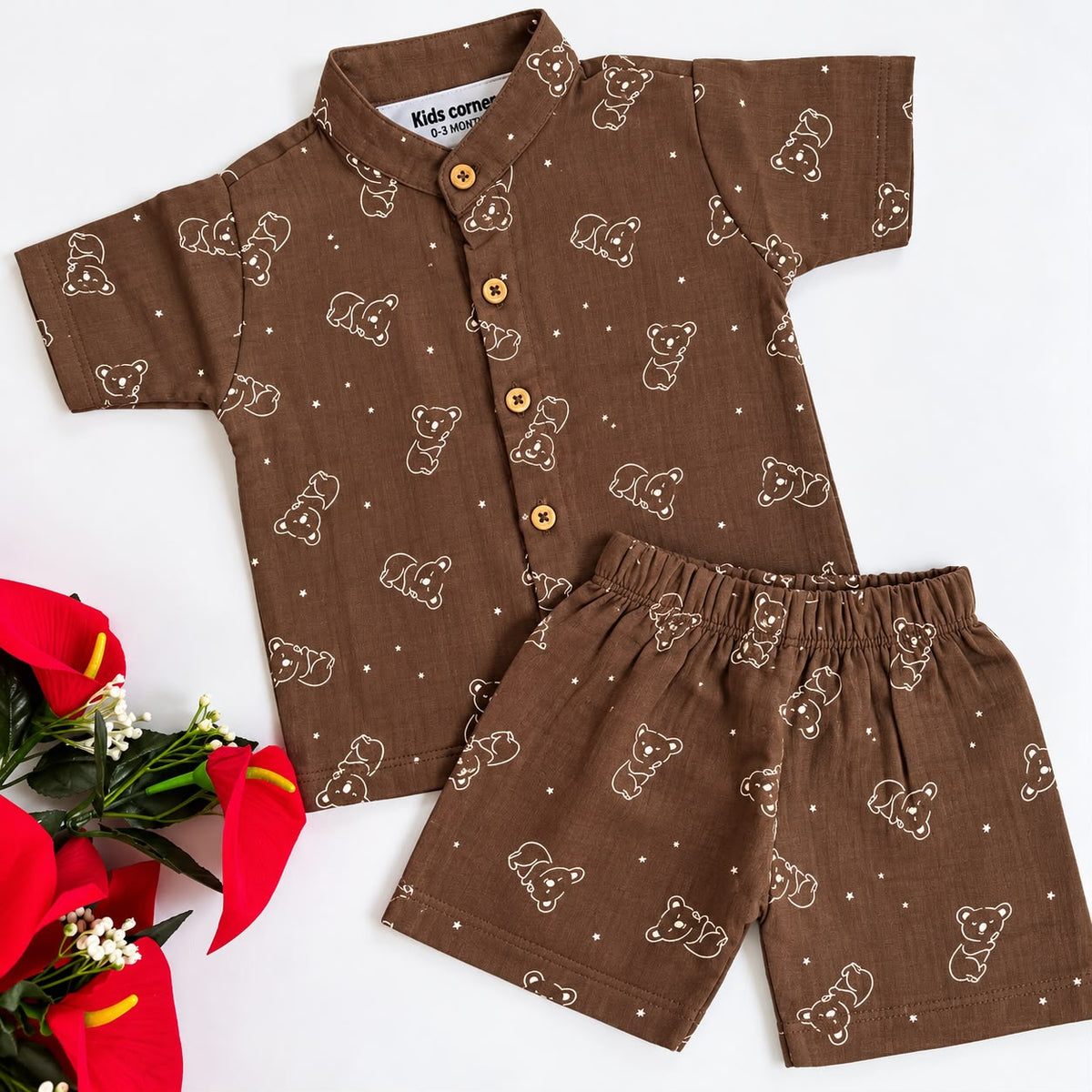 Muslin Double Layer Shorts Set DL01