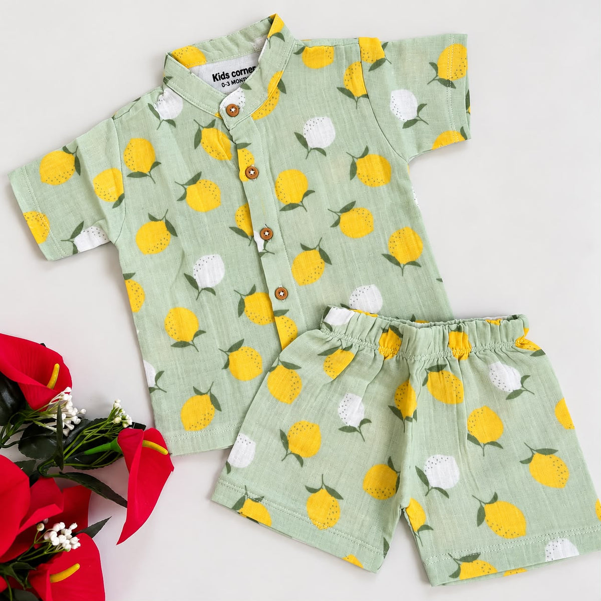 Muslin Double Layer Shorts Set DL01