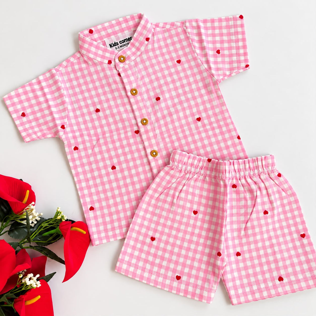 Muslin Double Layer Shorts Set DL01