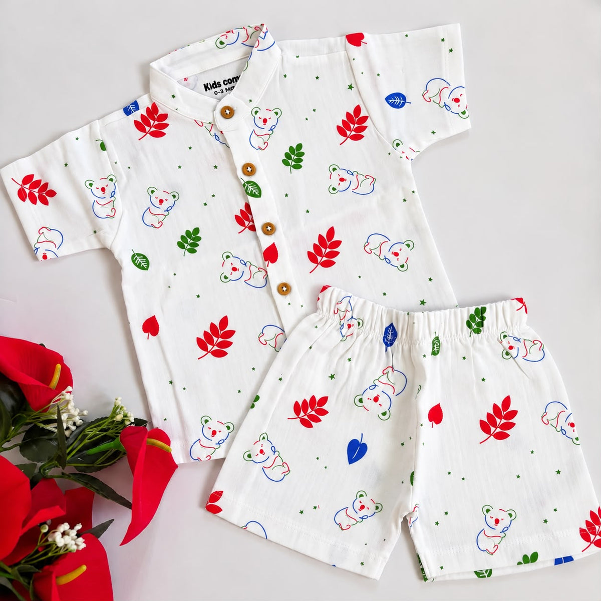 Muslin Double Layer Shorts Set DL01