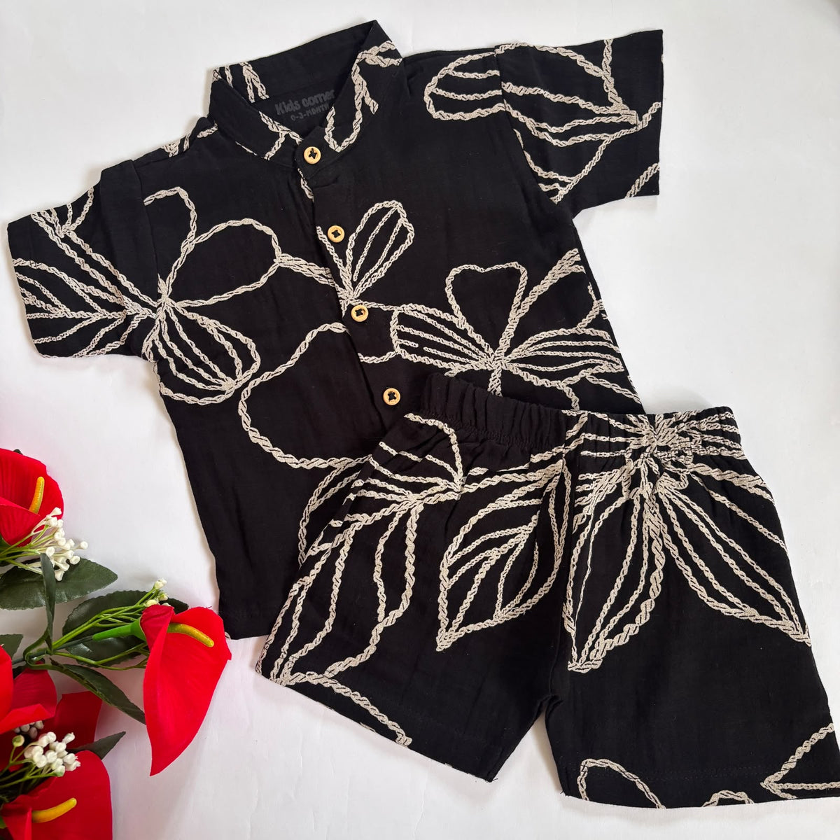 Muslin Double Layer Shorts Set DL01