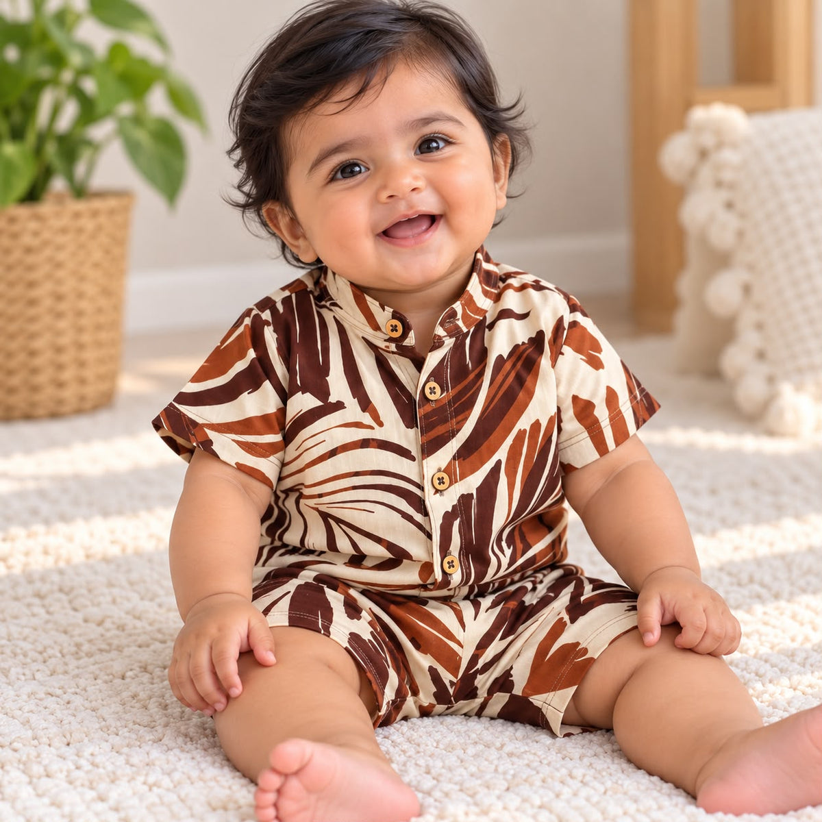 Muslin Double Layer Shorts Set DL01