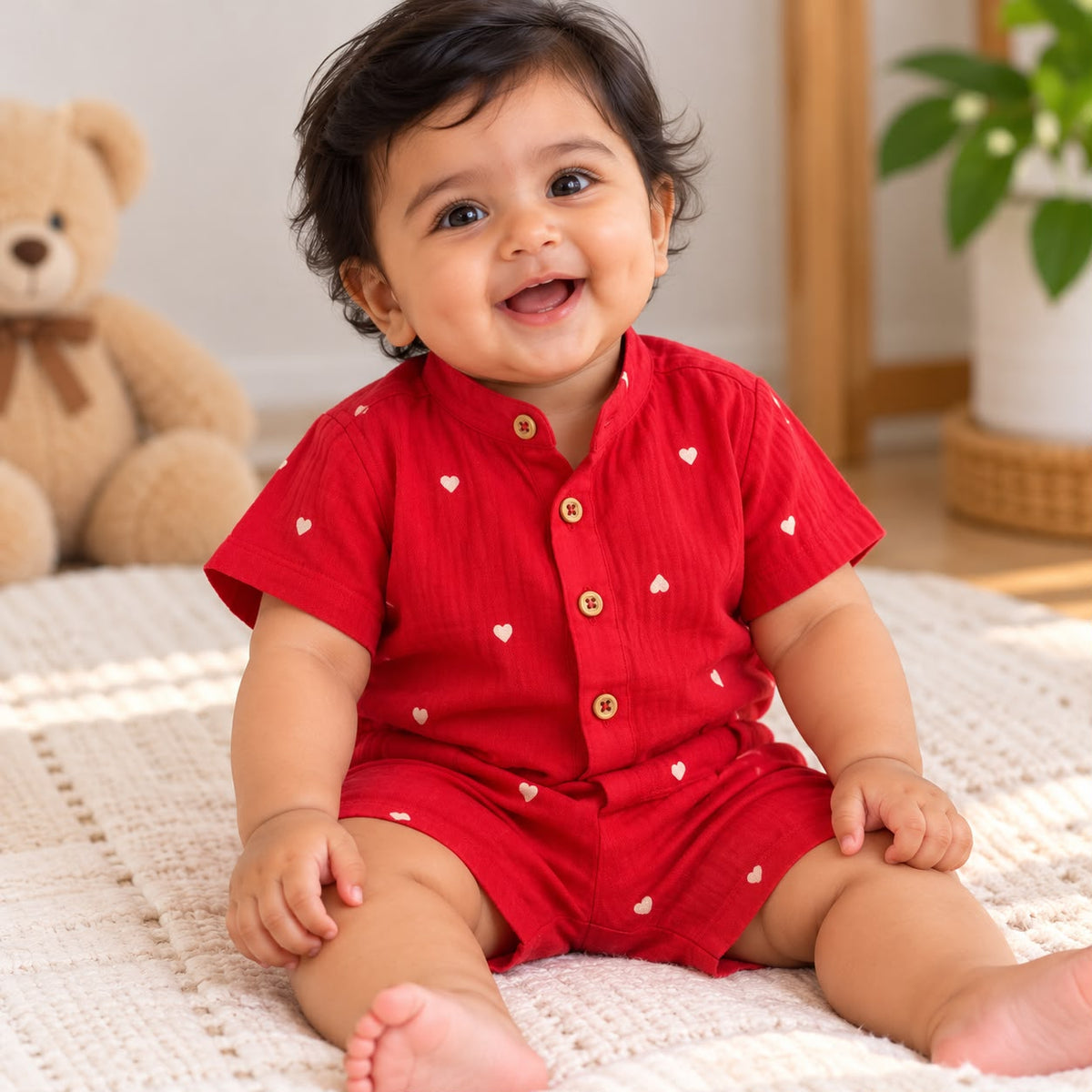 Muslin Double Layer Shorts Set DL01