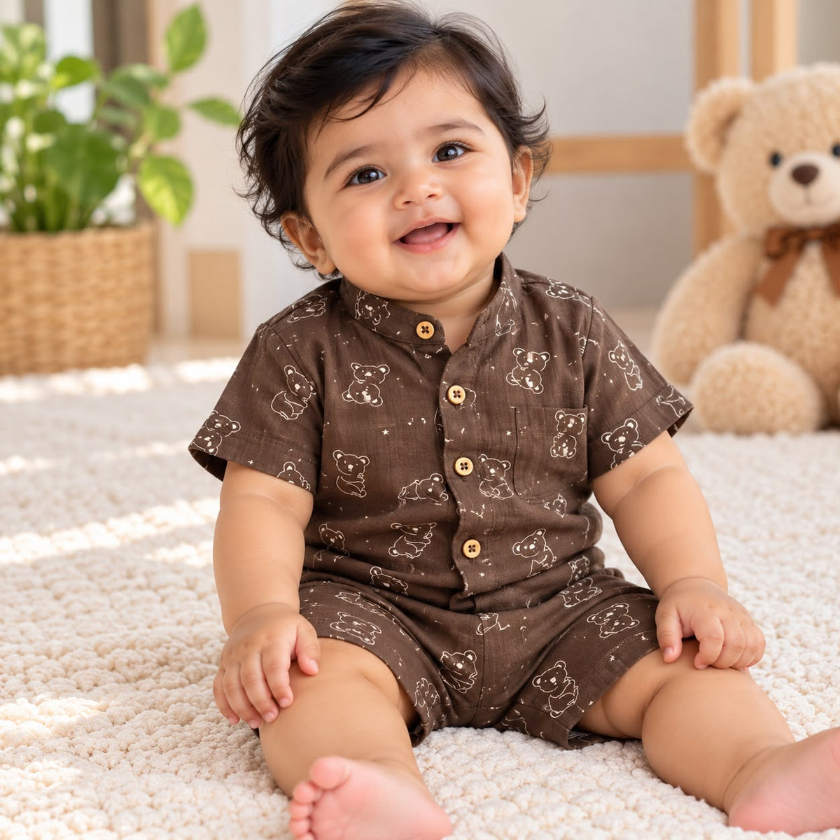 Muslin Double Layer Shorts Set DL01