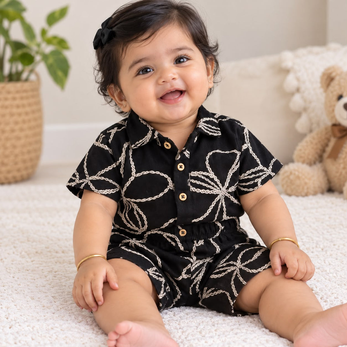 Muslin Double Layer Shorts Set DL01