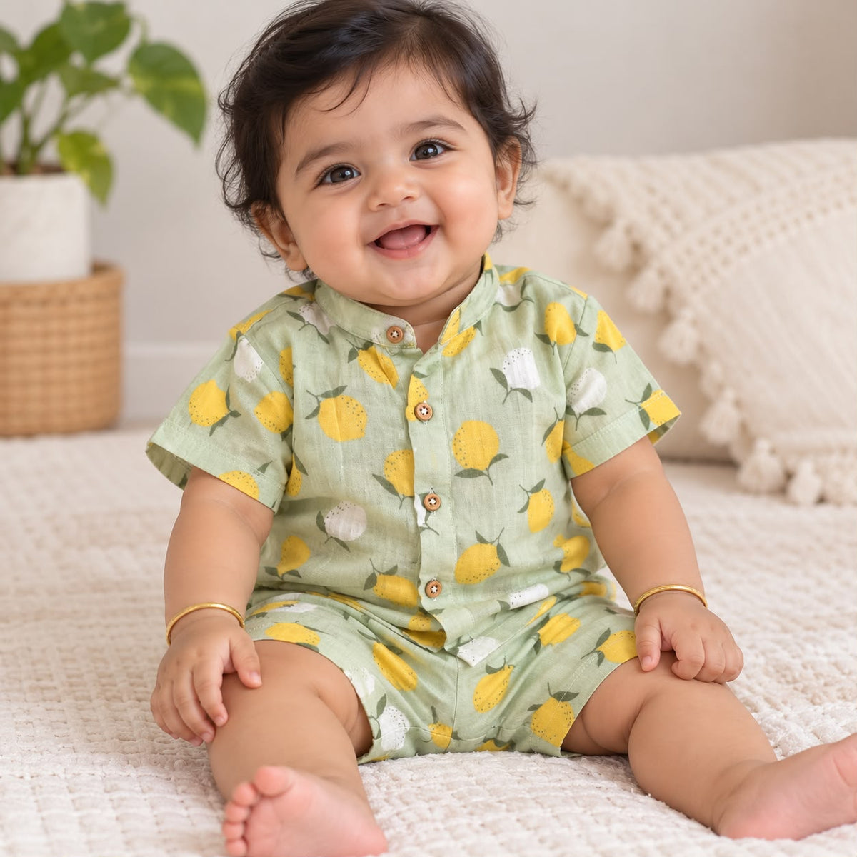 Muslin Double Layer Shorts Set DL01
