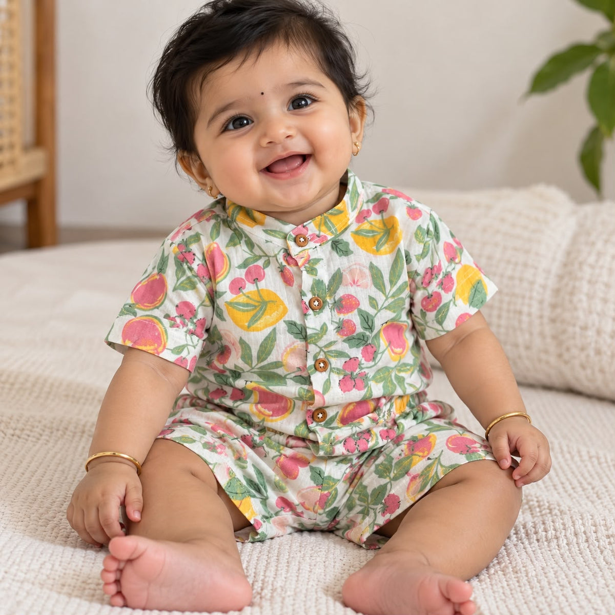 Muslin Double Layer Shorts Set DL01