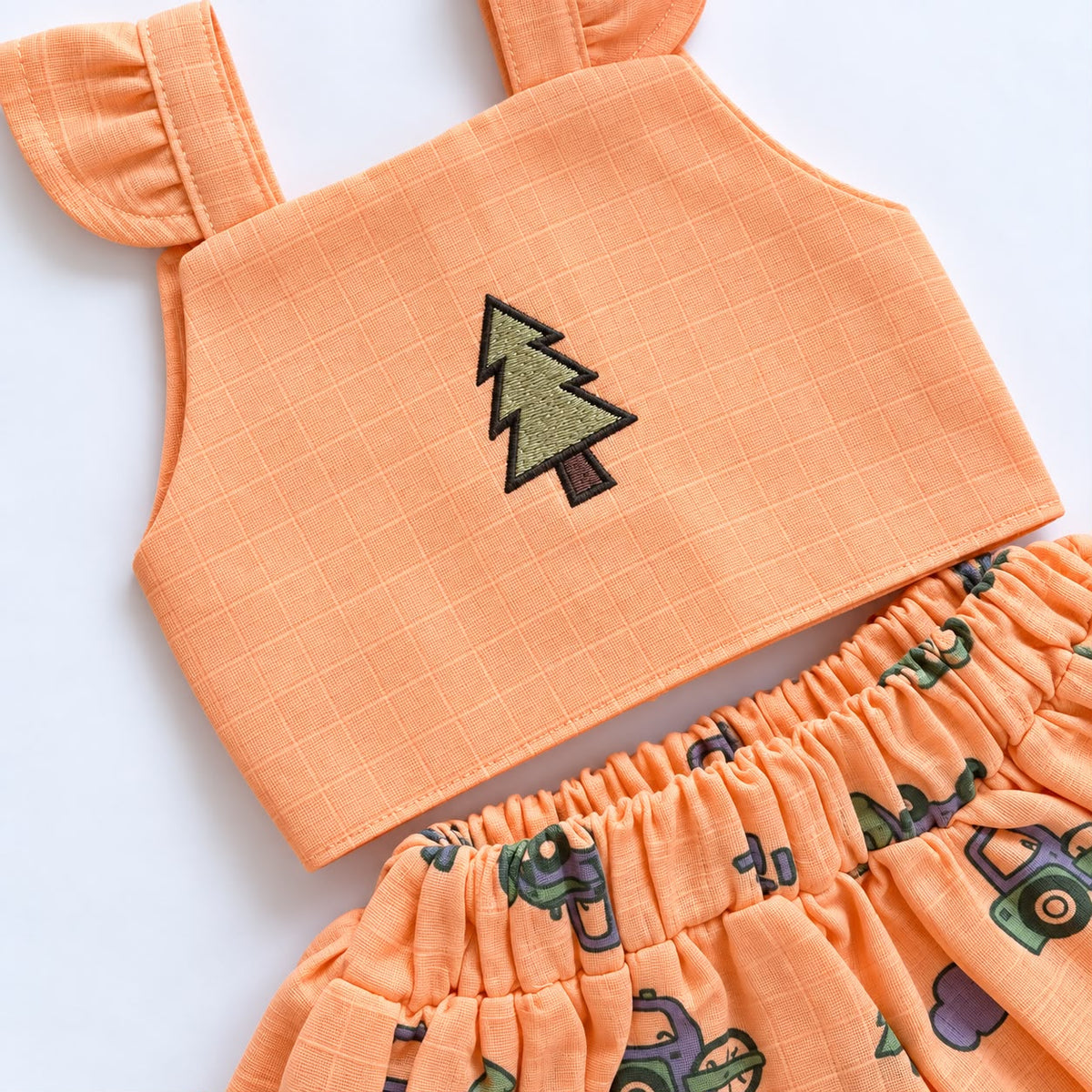 Premium Double Layer Muslin Skirt Set DL01