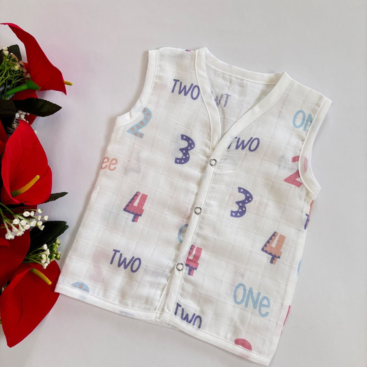 Muslin Button jablas MN01
