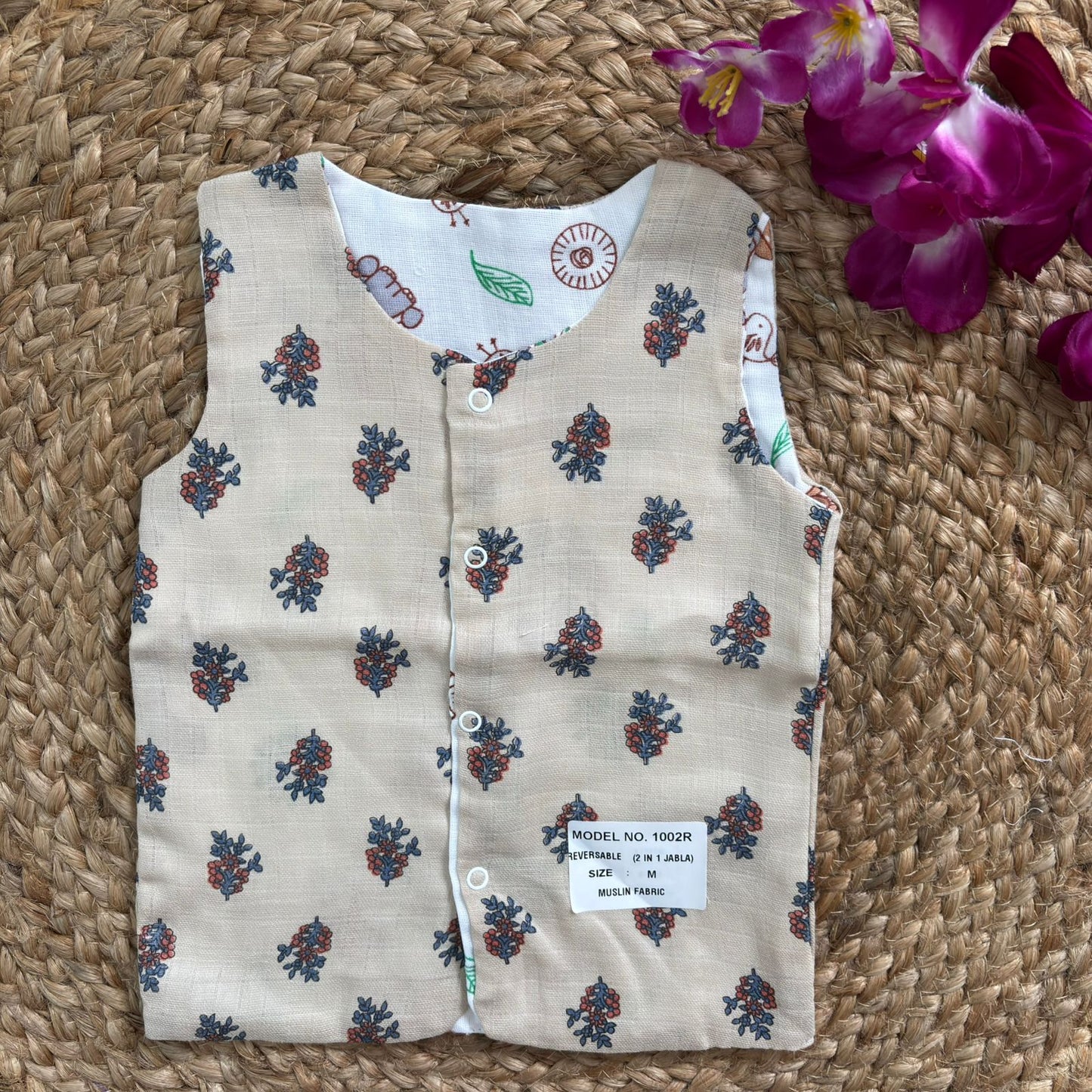 Reversible Muslin Jabla Double Layer MN01