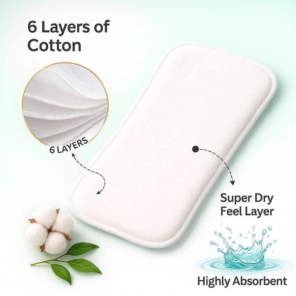 Organic Reusable Cloth Diaper (Lines) MN01