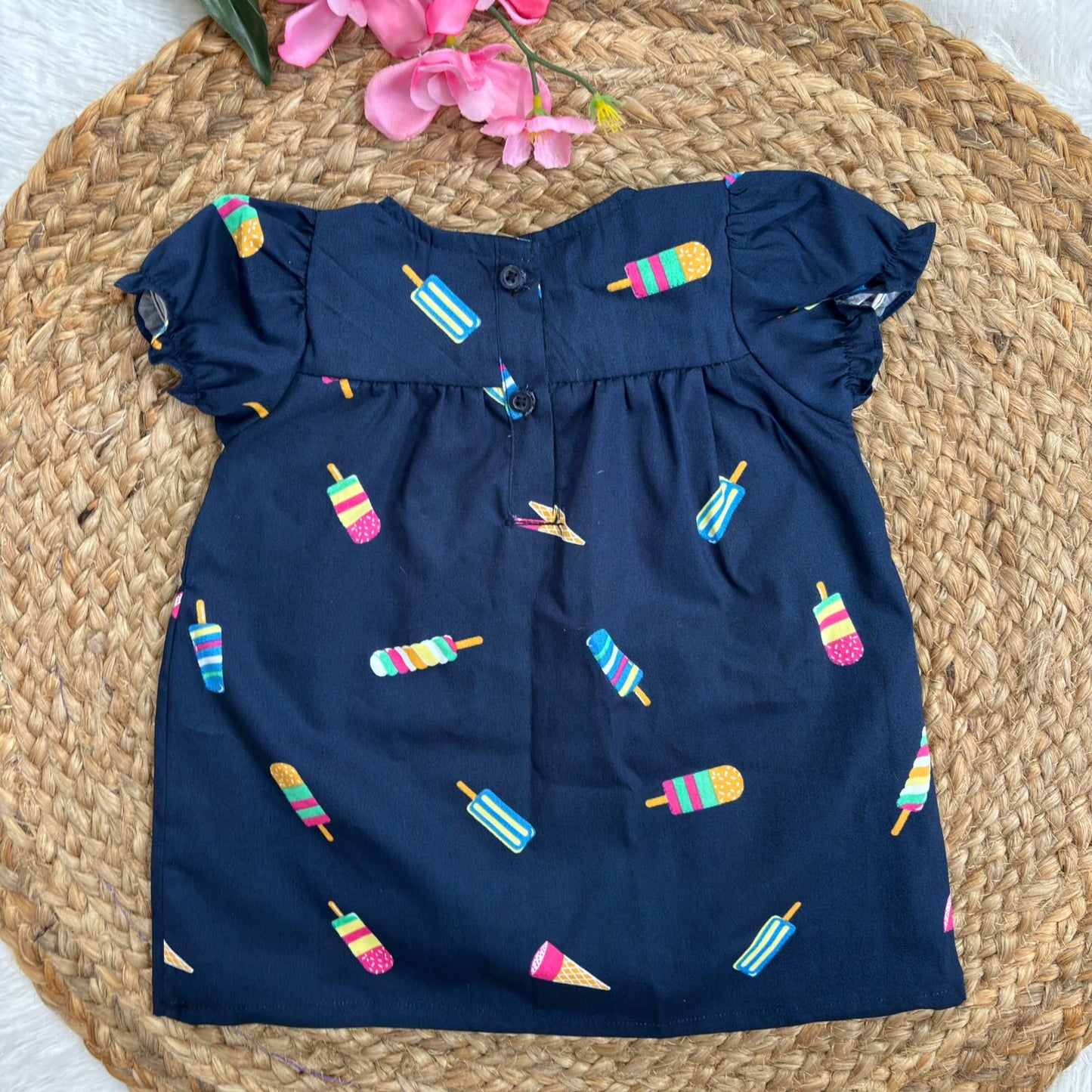 Woven Cotton Baby Frocks CF01