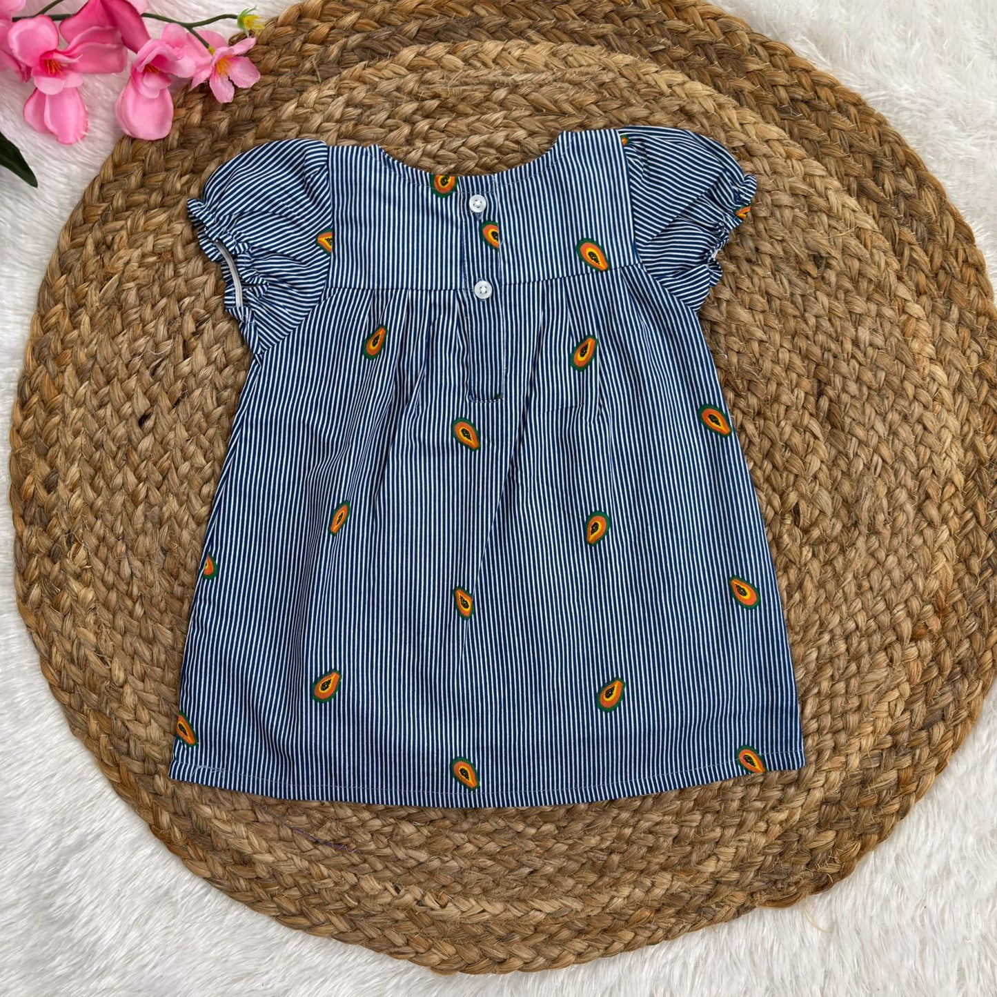 Woven Cotton Baby Frocks CF01