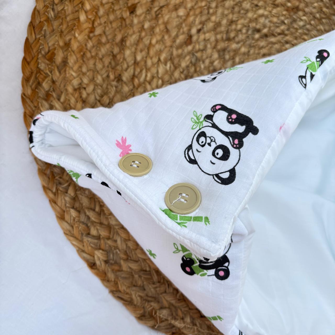 Baby Muslin Carry Bed Panda Print MN01