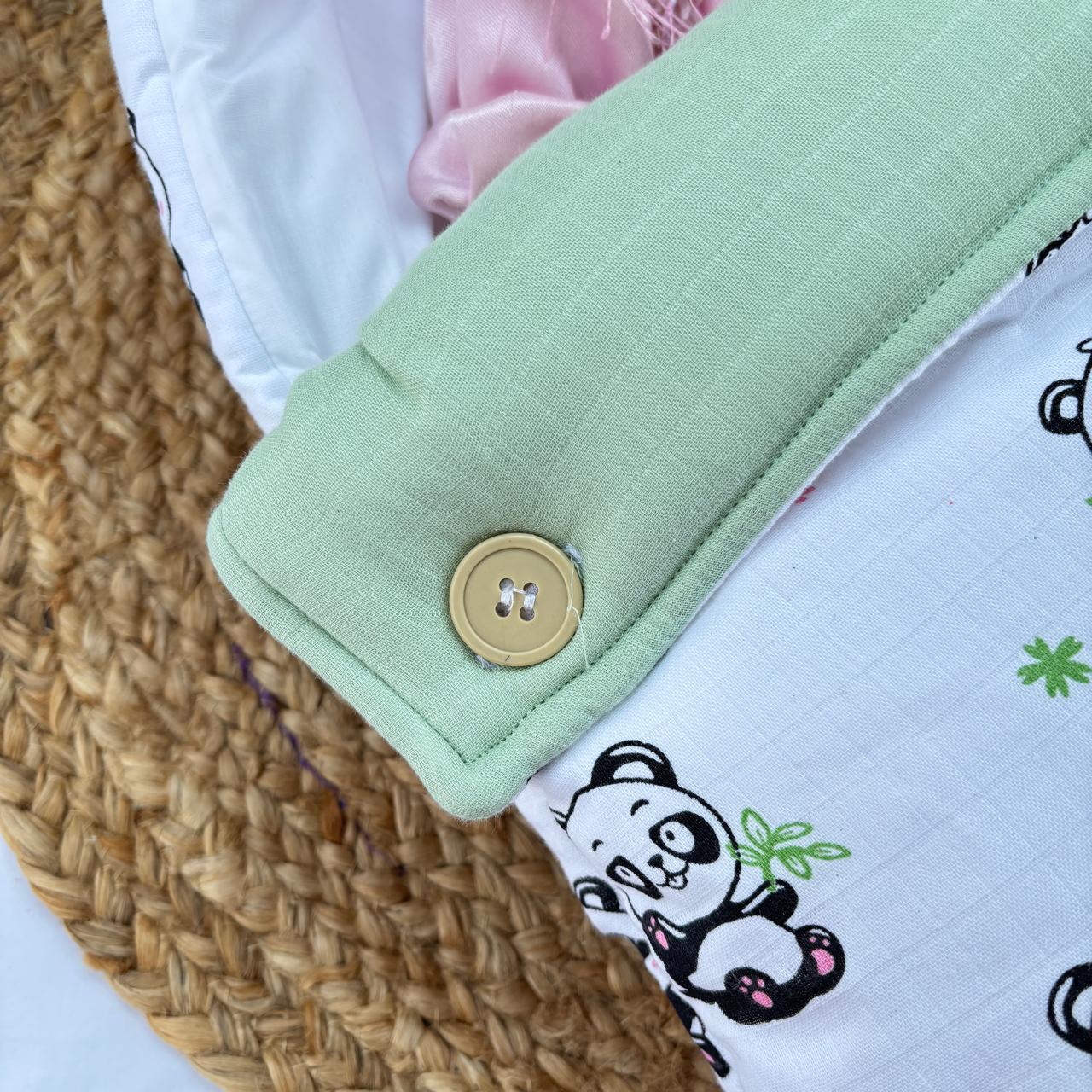 Baby Muslin Carry Bed Panda Print MN01