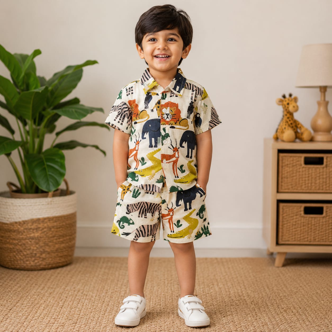 Boys Cotton Shirt And Shorts set CS01
