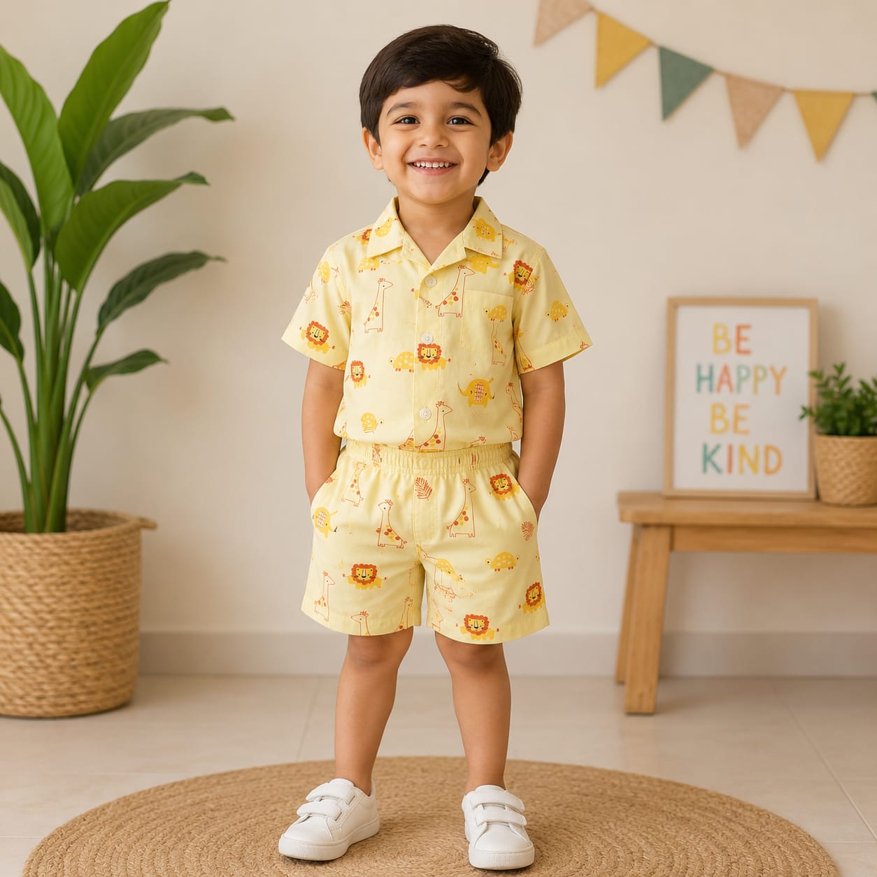 Boys Cotton Shirt And Shorts set CS01