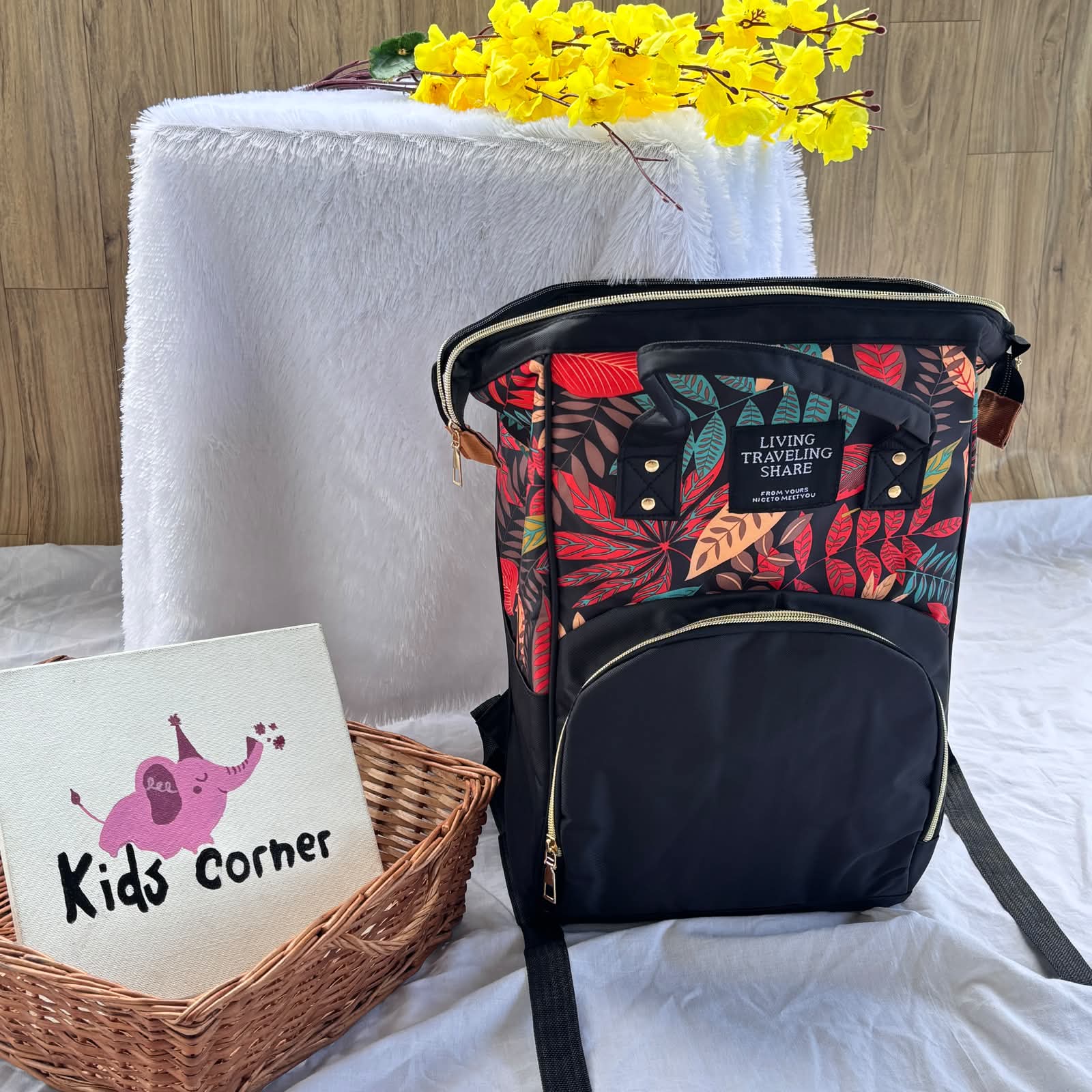 Premium Diaper Bag ( Black )