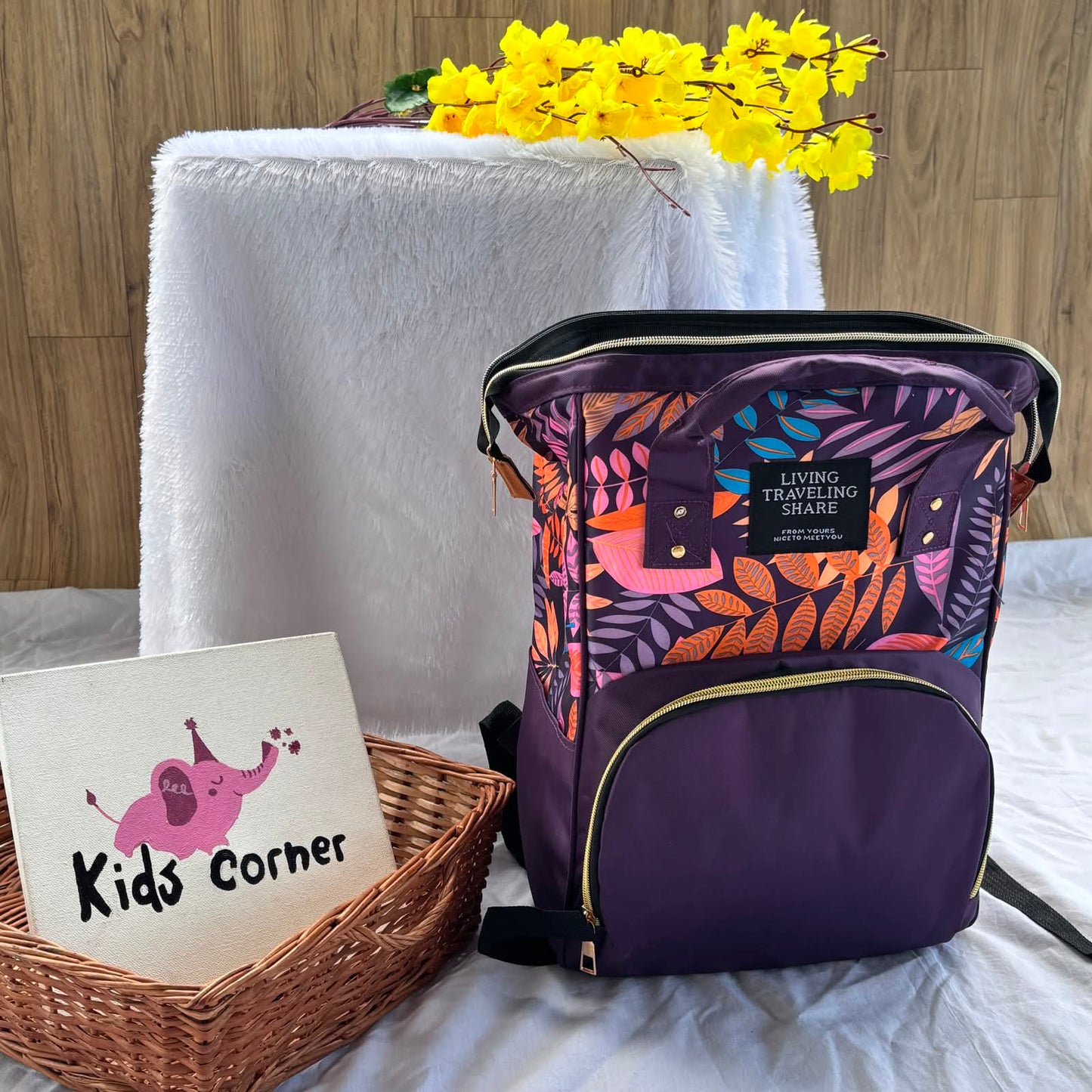 Premium Diaper Bag ( Purple )