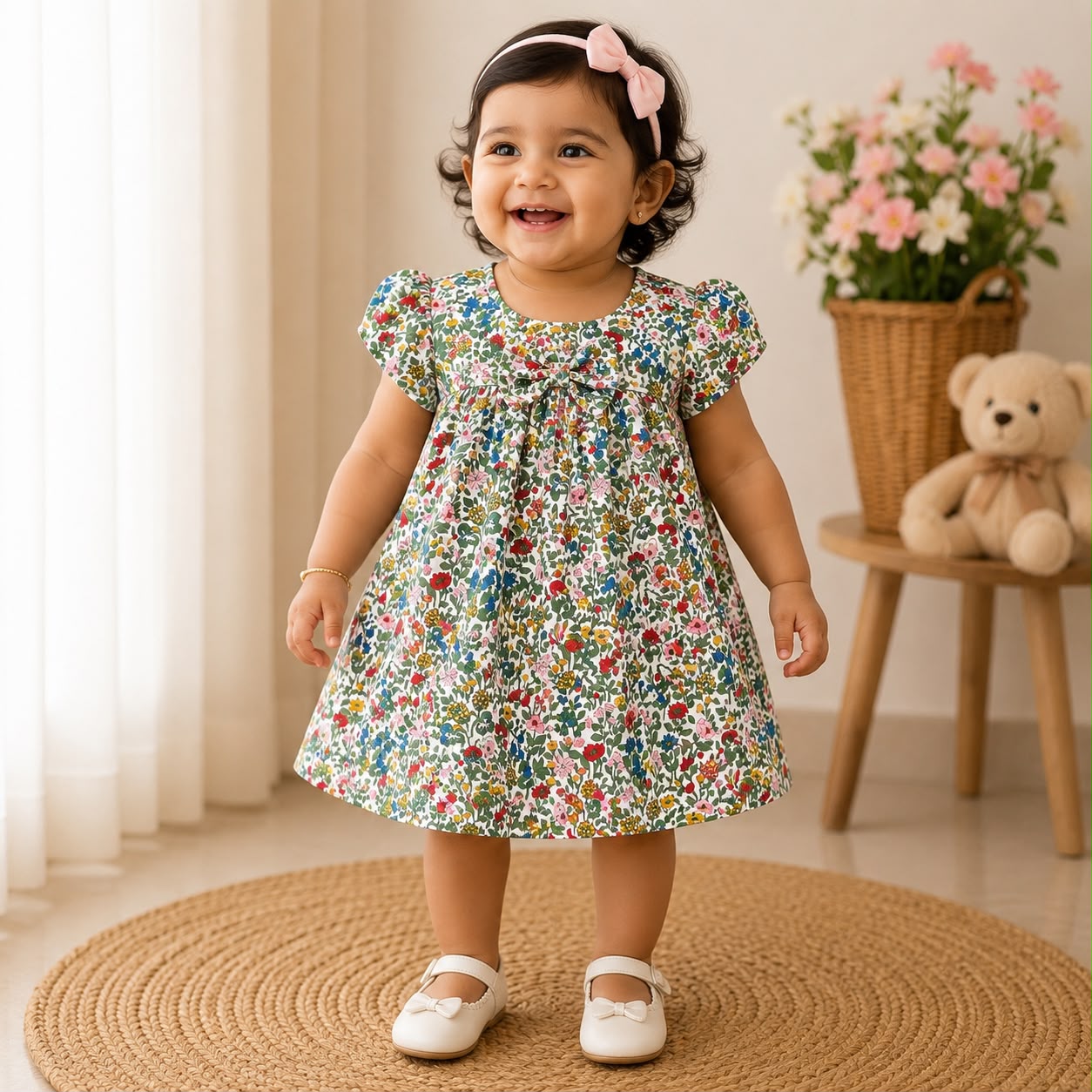 Woven Cotton Baby Frocks CF01